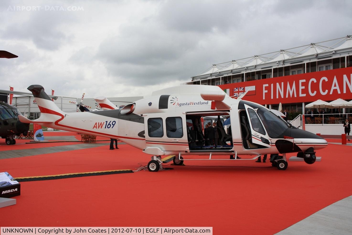 UNKNOWN, Helicopters Various C/N unknown, AW169 mockup at FIA 2012