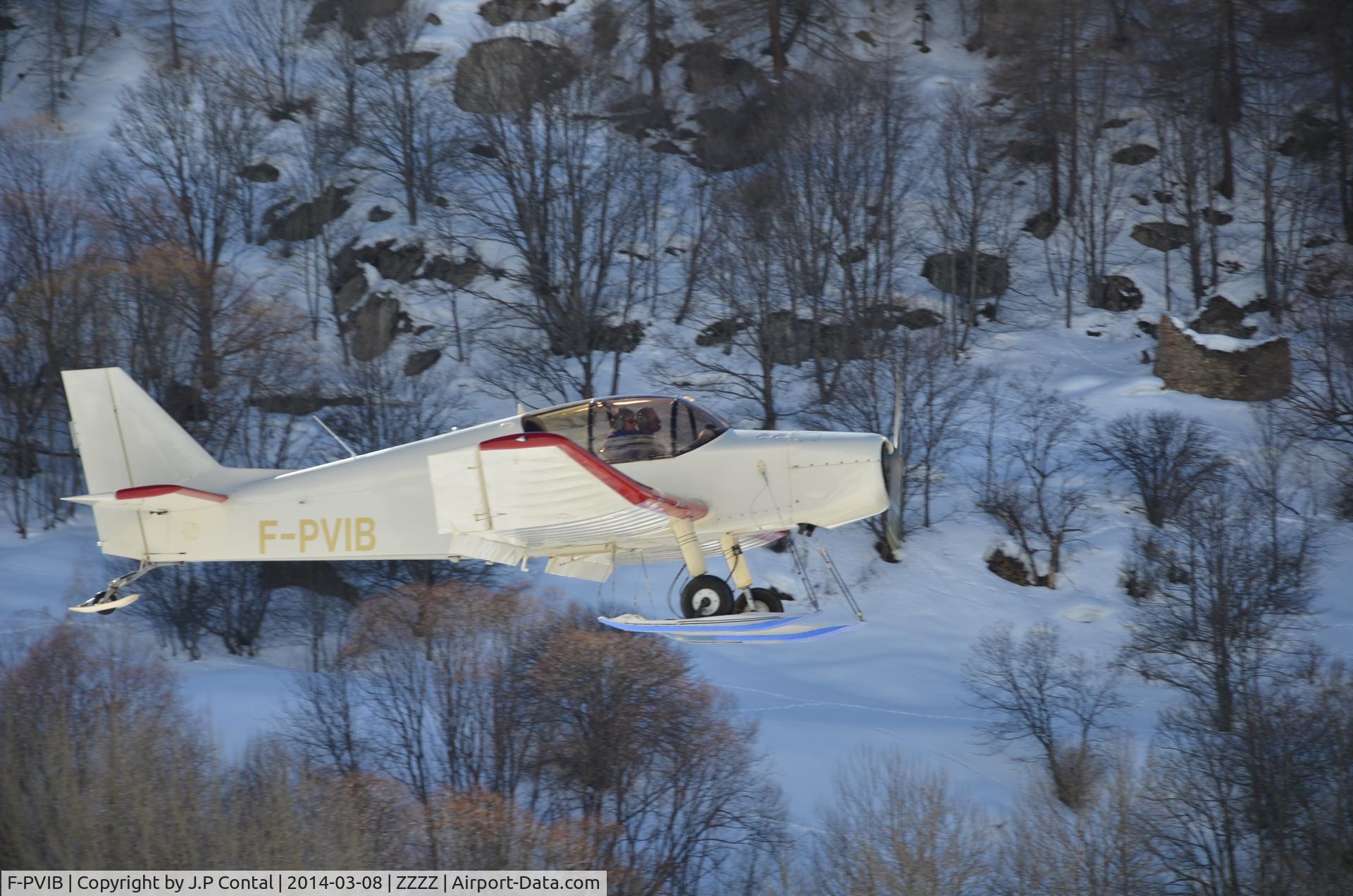F-PVIB, 2007 SAN Jodel D-140C Mousquetaire III C/N 457, Afternoon take-off from Valloire/Bonnenuit, Savoie, France, elev: 5600 ft.