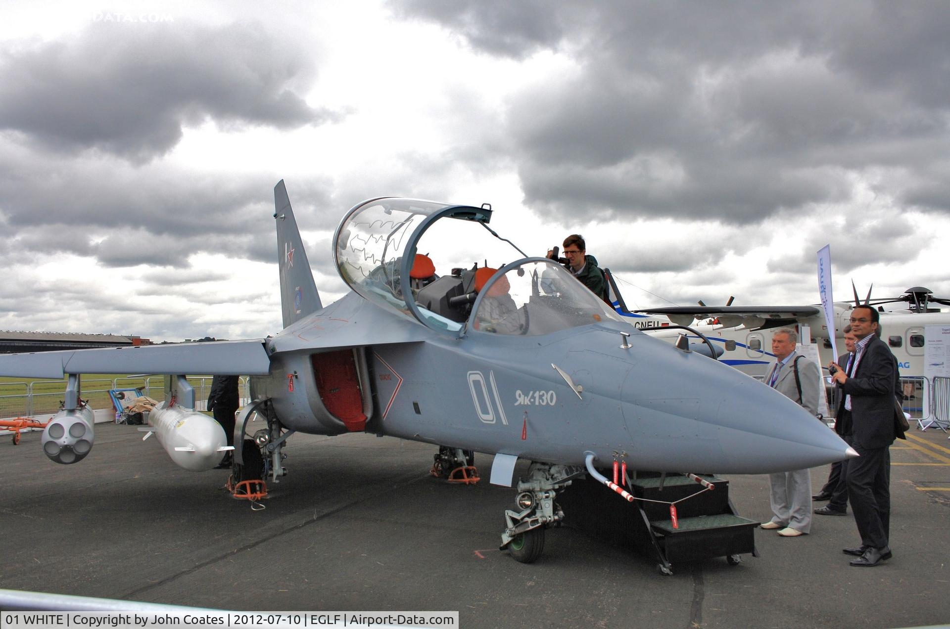 01 WHITE, Yakovlev (Aerostar) Yak-130 C/N 030101, At FIA 2012