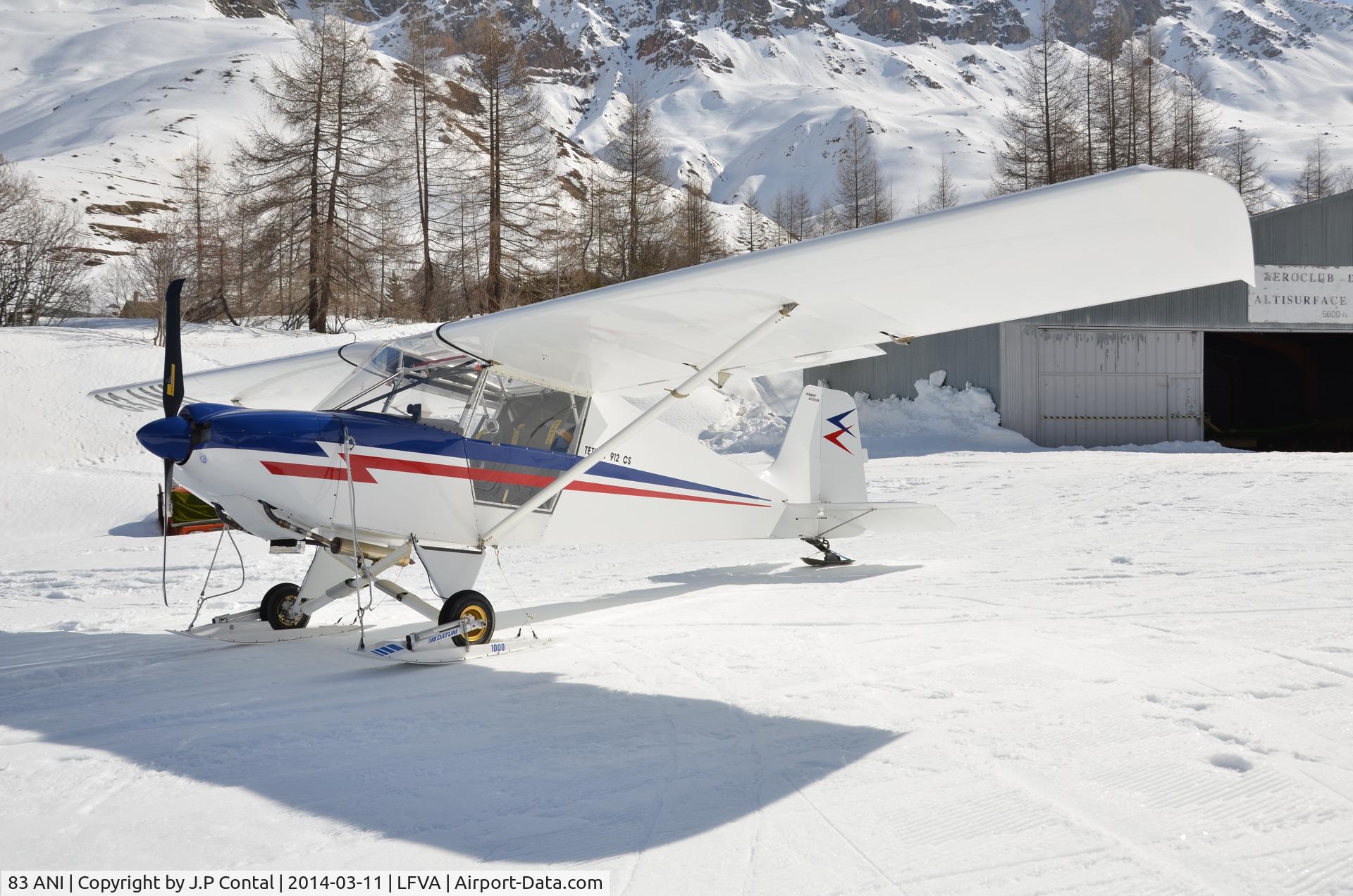 83 ANI, Humbert Tétras 912 CS C/N Not found 83 ANI, A beautiful ski-equipped Humbert Tétras visits Valloire/Bonnenuit today.