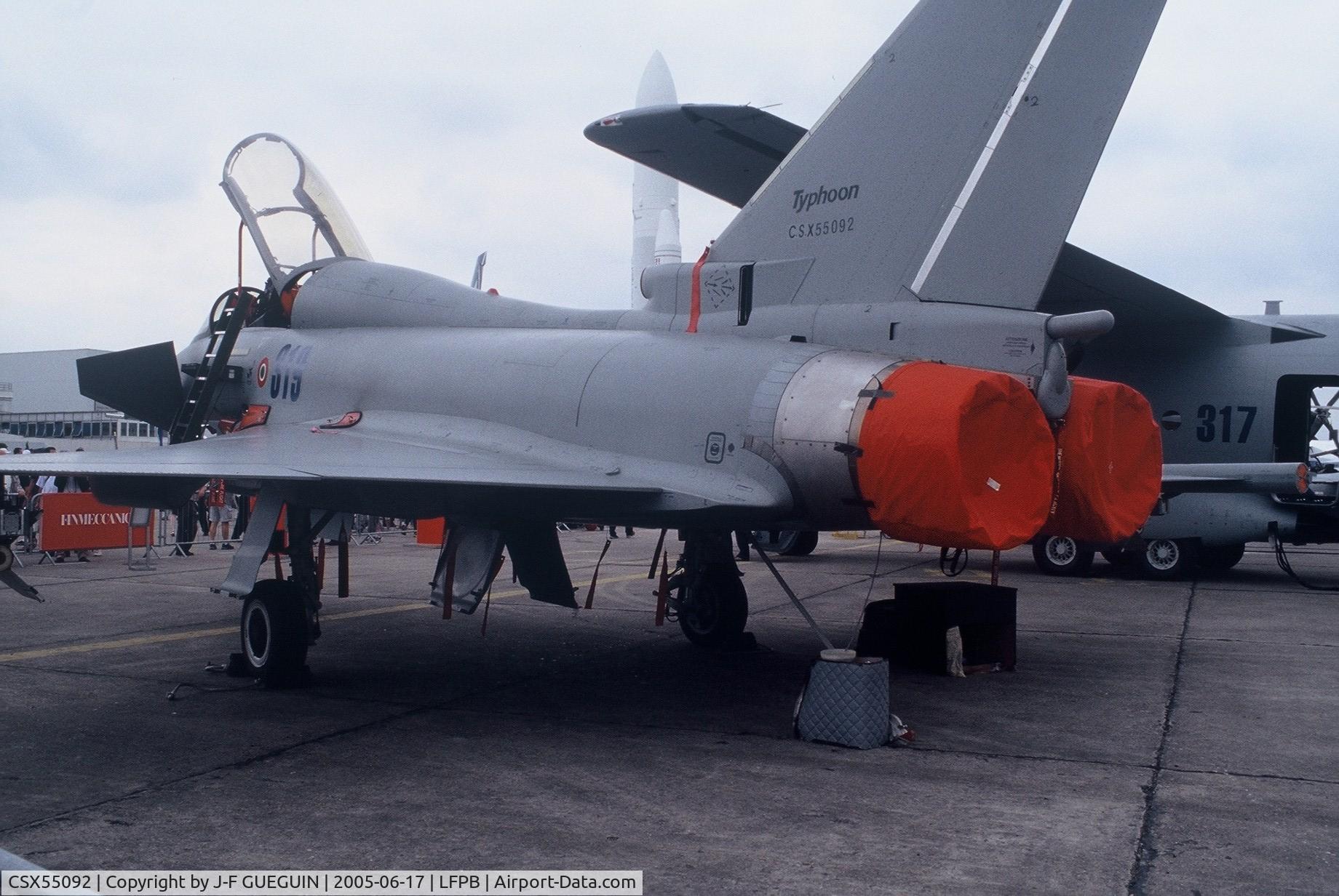 CSX55092, 2003 Eurofighter EF-2000 Typhoon T C/N IT001, On display at Paris-Le Bourget 2005 airshow.