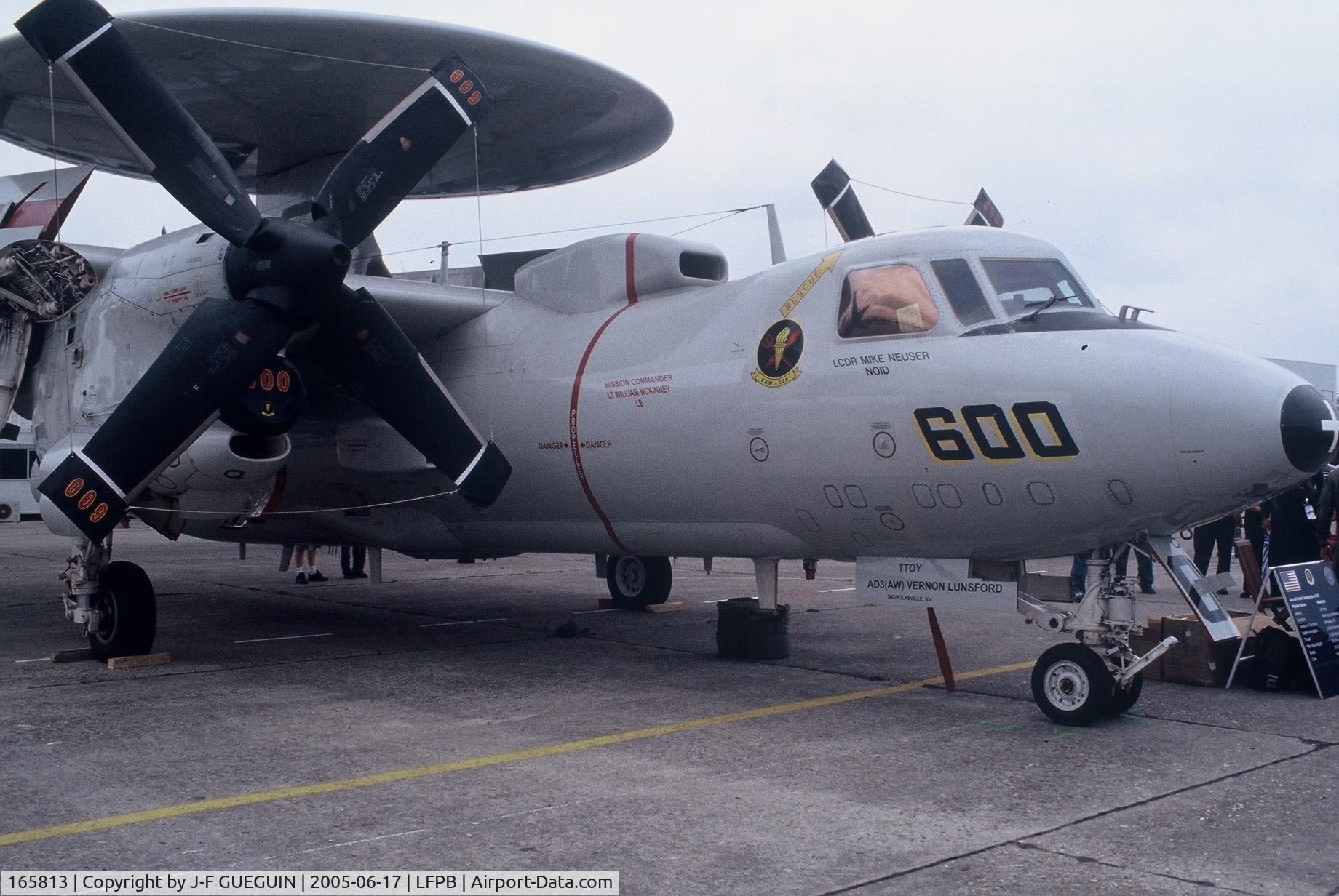 165813, Northrop Grumman E-2C Hawkeye 2000 C/N A184, On display at Paris-Le Bourget 2005 airshow.