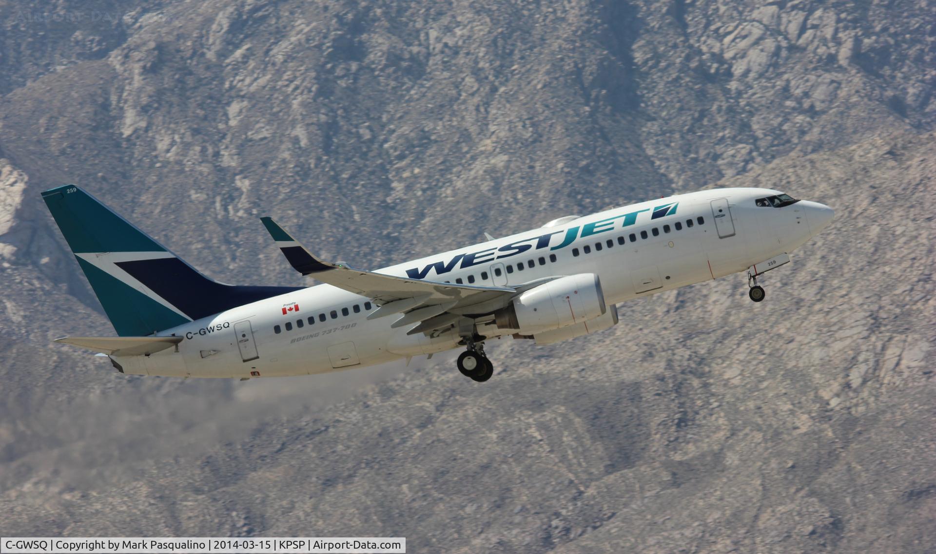 C-GWSQ, 2009 Boeing 737-7CT C/N 37091, Boeing 737-700