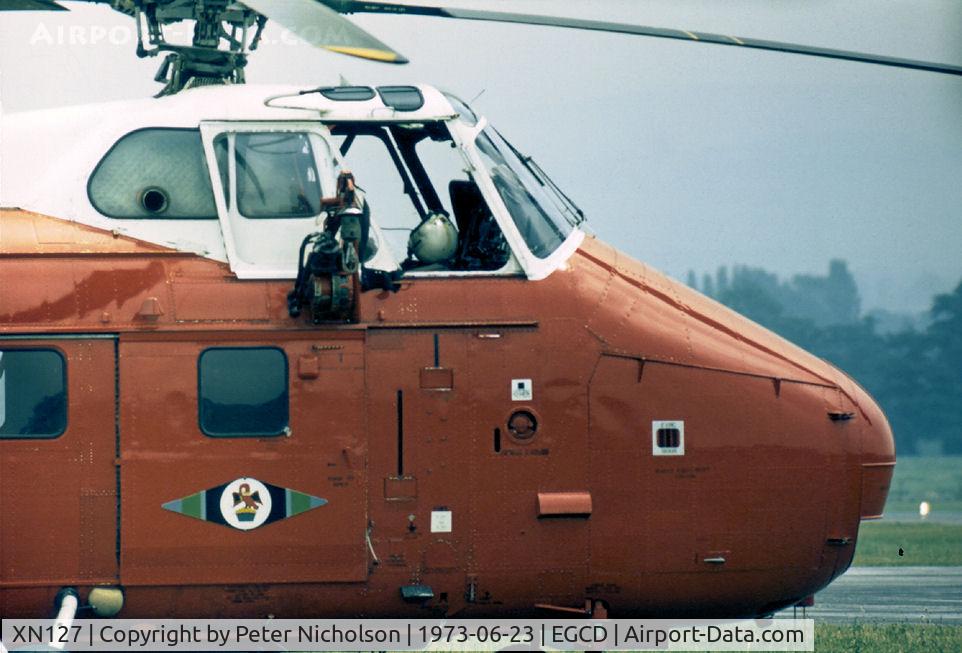 XN127, 1959 Westland Whirlwind HAR.10 C/N WA267, Whirlwind HAR.10 of the Central Flying School on display at the 1973 Woodford Airshow.