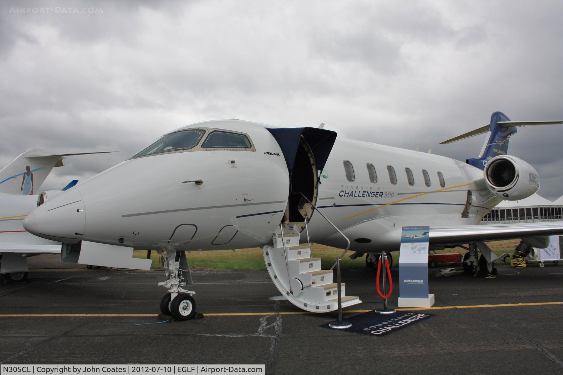 N305CL, Bombardier Challenger 300 (BD-100-1A10) C/N 20305, At FIA 2012