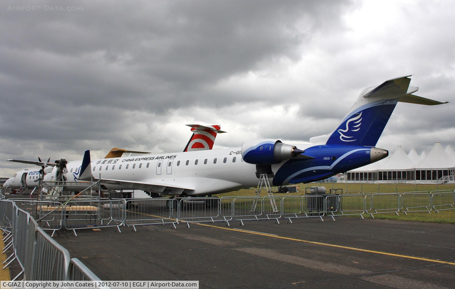 C-GIAZ, 2001 Bombardier CRJ-701ER (CL-600-2C10) Regional Jet C/N 10027, At FIA 2012