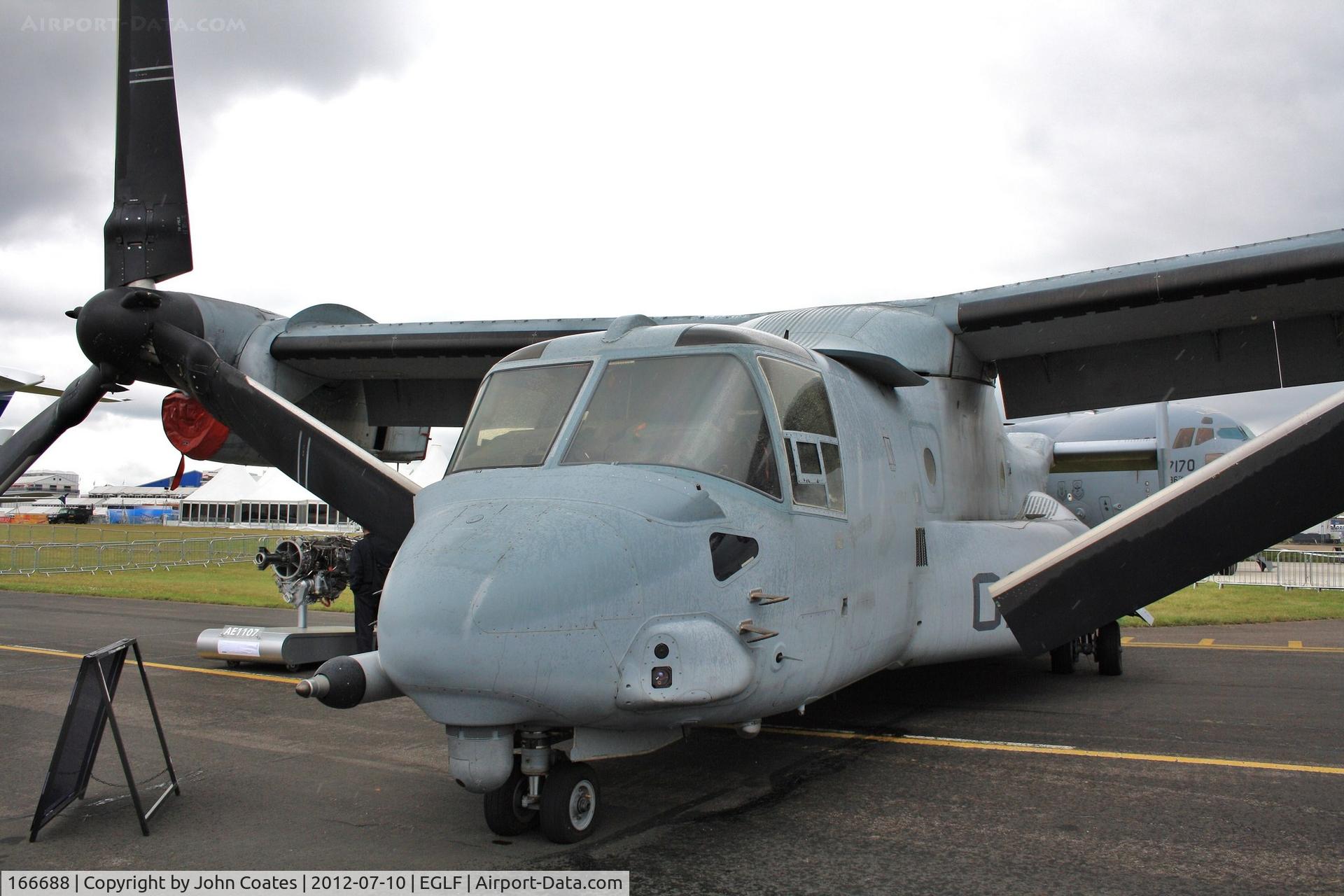 166688, Bell-Boeing MV-22B Osprey C/N D0082, EH-02 at FIA 2012