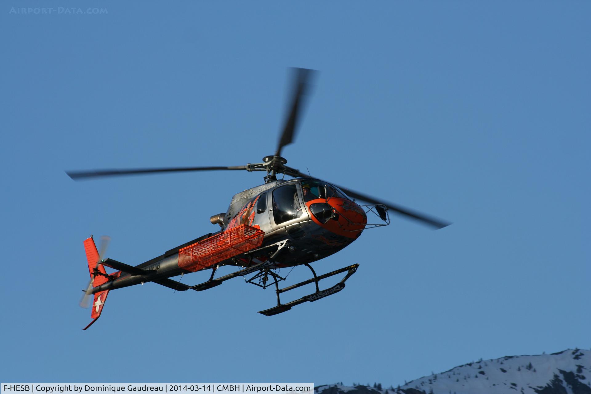 F-HESB, Eurocopter AS-350B-3 Ecureuil Ecureuil C/N 7259, Landing at Chamonix Mont-Blanc