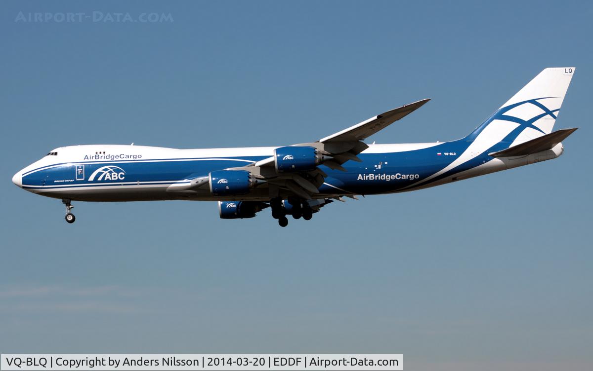 VQ-BLQ, 2011 Boeing 747-8HVF/SCD C/N 37581, On final for 25L.