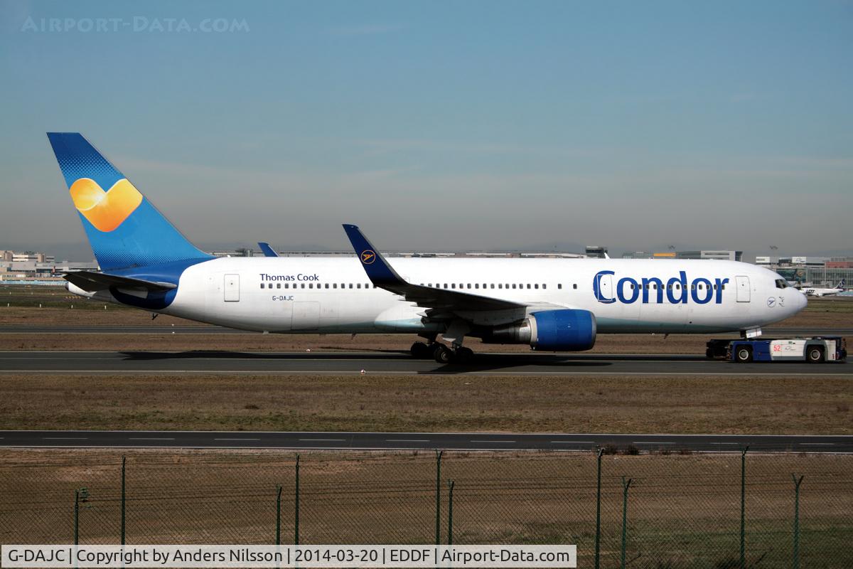 G-DAJC, 1994 Boeing 767-31K C/N 27206, Towed to terminal.