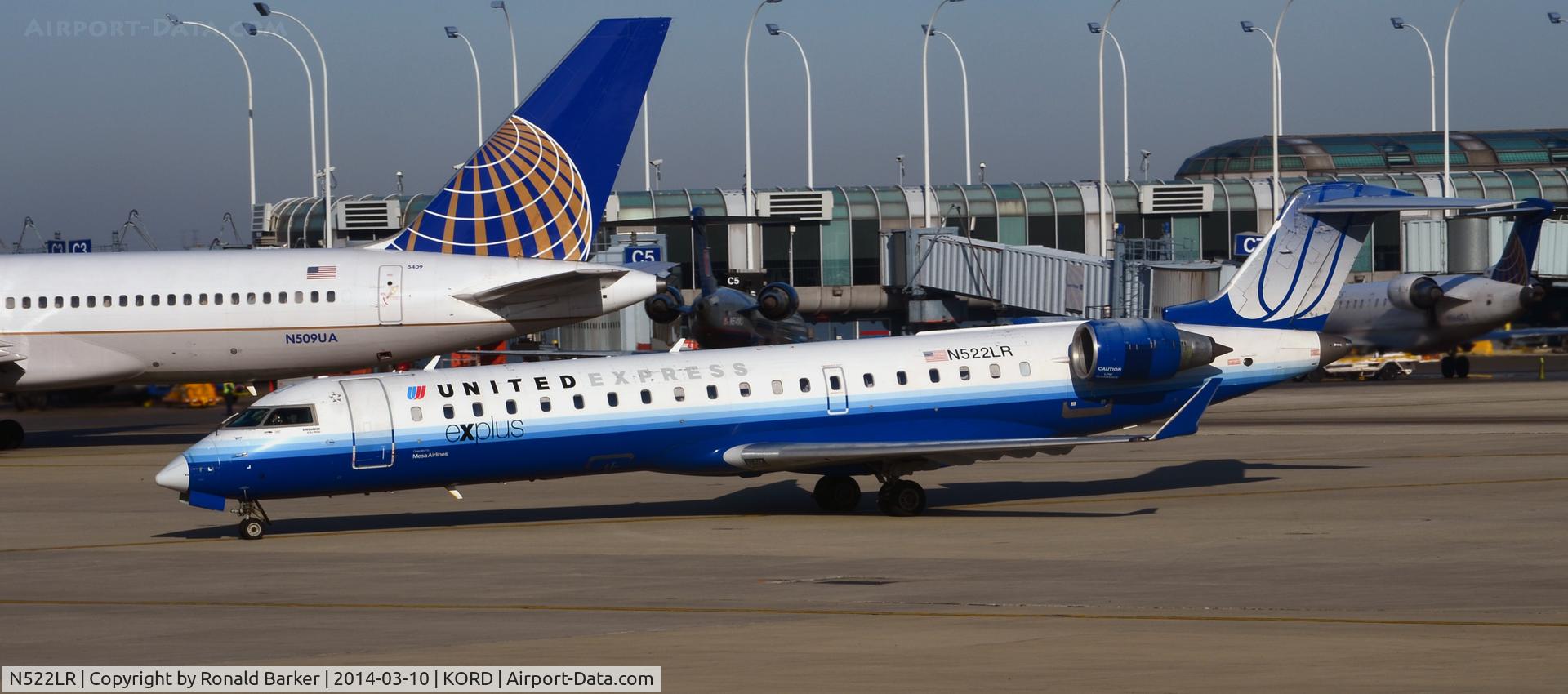 N522LR, 2006 Bombardier CRJ-700 (CL-600-2C10) Regional Jet C/N 10262, Taxi Chicago