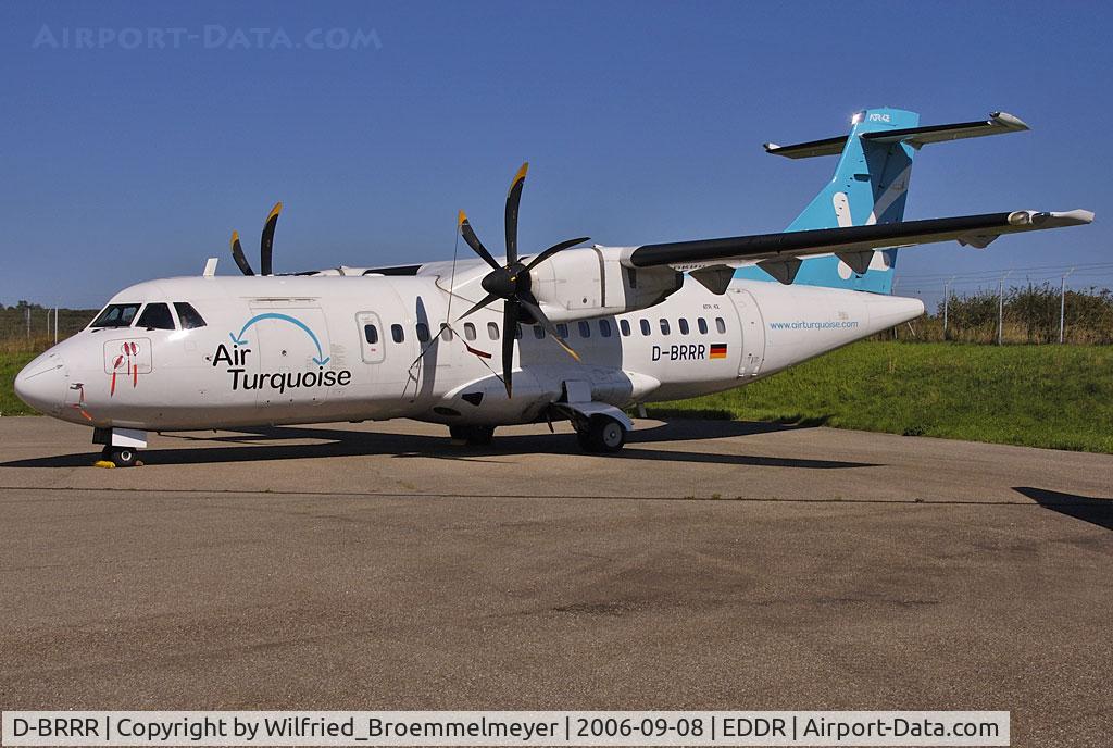 D-BRRR, 1998 ATR 42-512 C/N 601, Parked at Saarbrucken Airport
