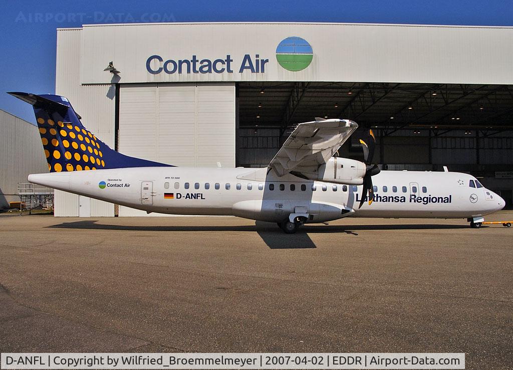 D-ANFL, 2001 ATR 72-212A C/N 668, Contact Air (Lufthansa Regional) / Coming to maintenance