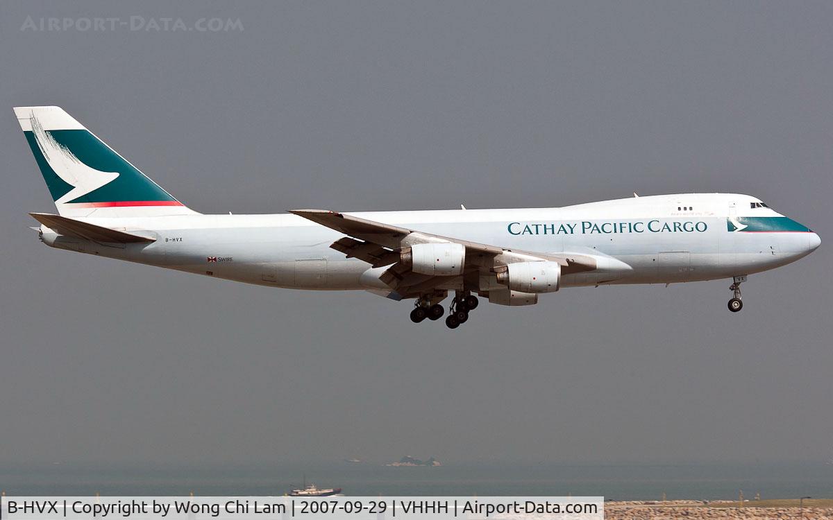 B-HVX, 1990 Boeing 747-267F/SCD C/N 24568, Cathay Pacific Cargo