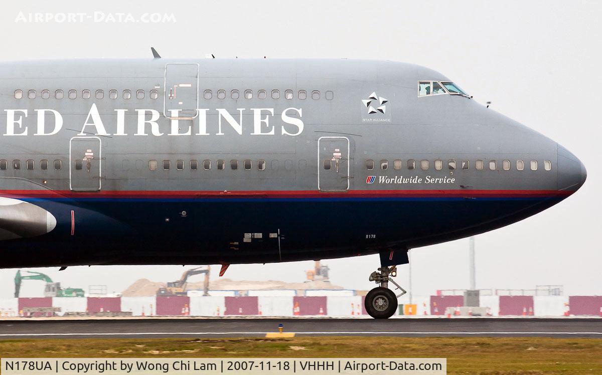 N178UA, 1990 Boeing 747-422 C/N 24385, United Airlines