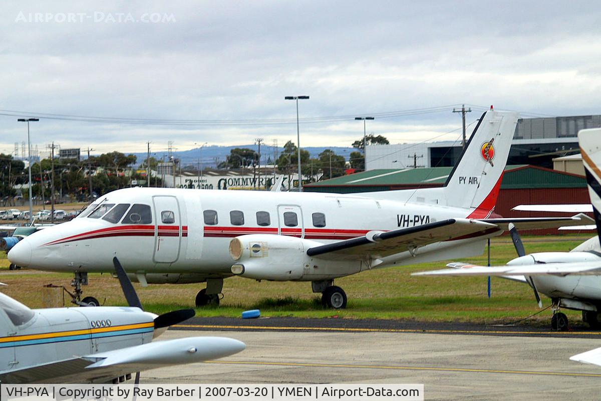 VH-PYA, 1981 Embraer EMB-110P1 Bandeirante C/N 110.379, Embraer EMB-110P1 Bandeirante [110379] Melbourne-Essendon~VH 20/03/2007