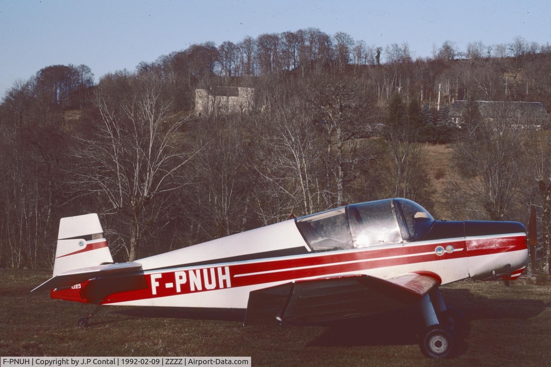 F-PNUH, Jodel D-113 C/N 1325, «Le Faoula», backcountry airstrip, northern Aveyron, France, LID: LF1225, elev: 2800 ft.