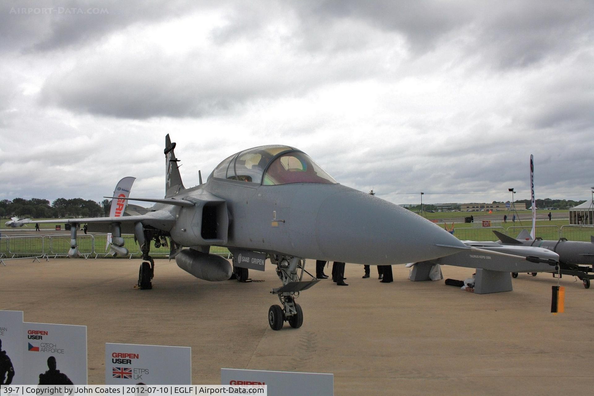 39-7, Saab JAS-39 Gripen NG Demo C/N 397, At FIA 2012