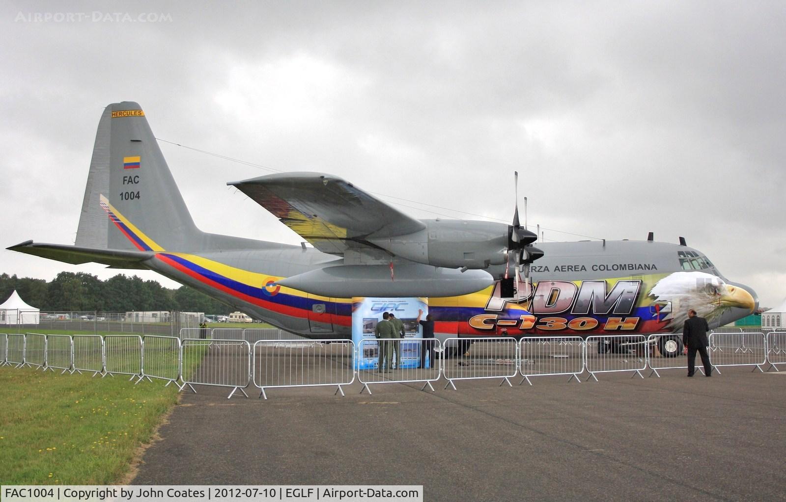FAC1004, 1981 Lockheed C-130H Hercules C/N 382-4964, At FIA 2012