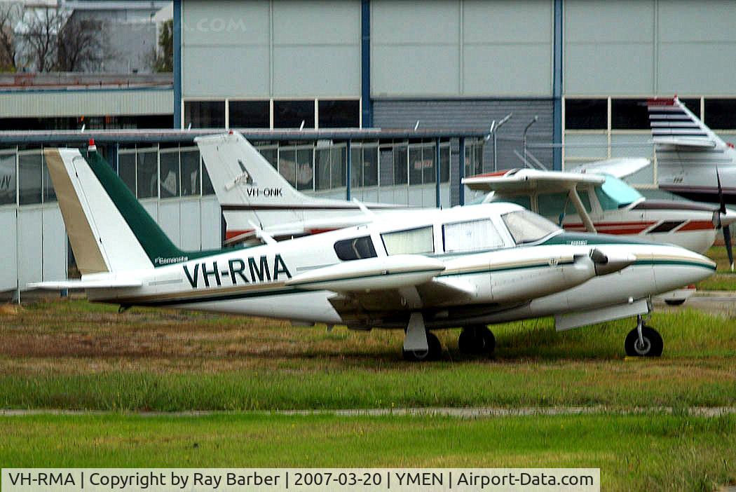 VH-RMA, 1970 Piper PA-39 Twin Comanche C/R C/N 39-78, Piper PA-39-160 Twin Commanche C/R [39-78] Melbourne-Essendon~VH 20/03/2007