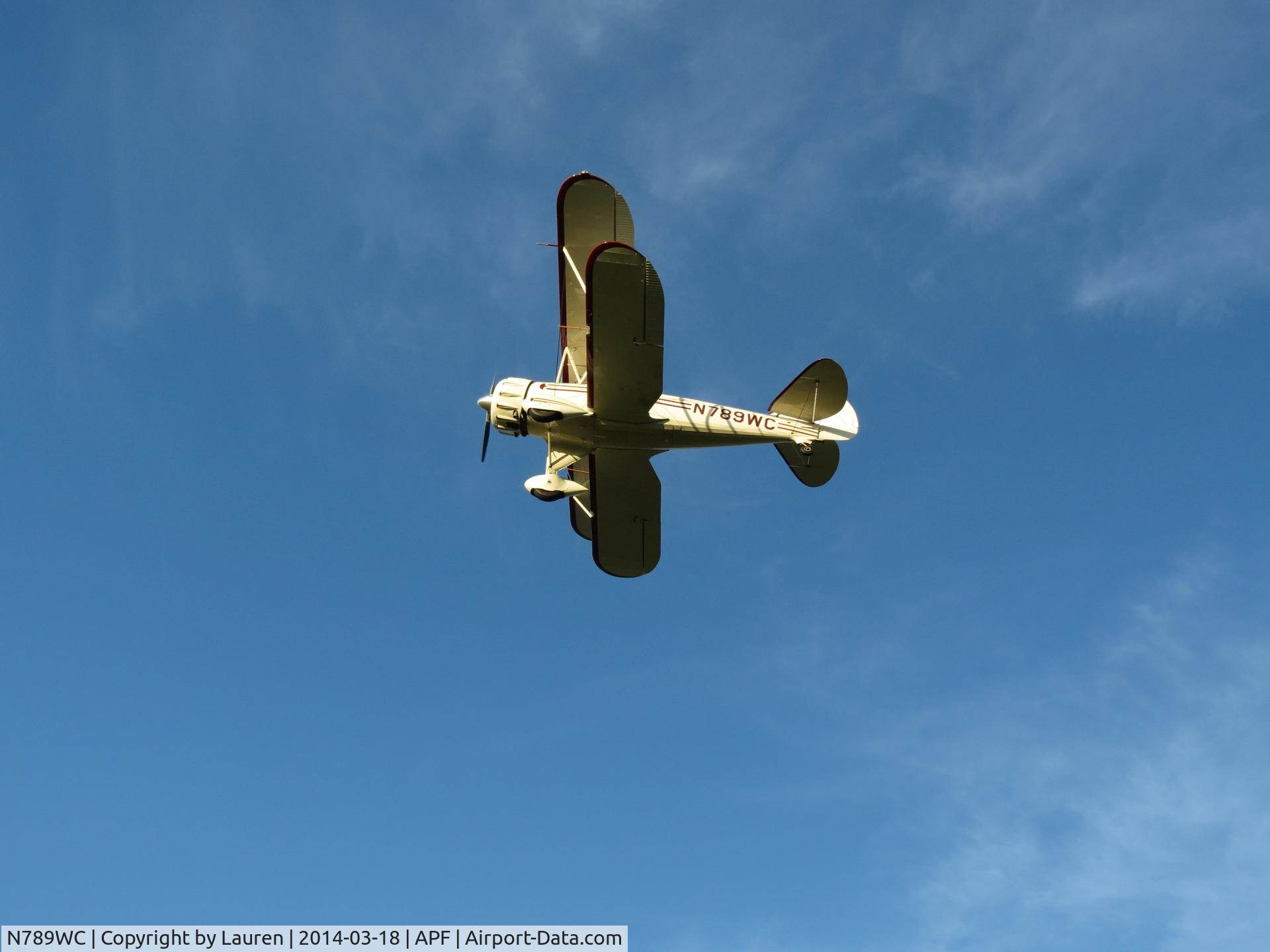 N789WC, 1997 Classic Aircraft Corp WACO YMF C/N F5C078, Descending into APF