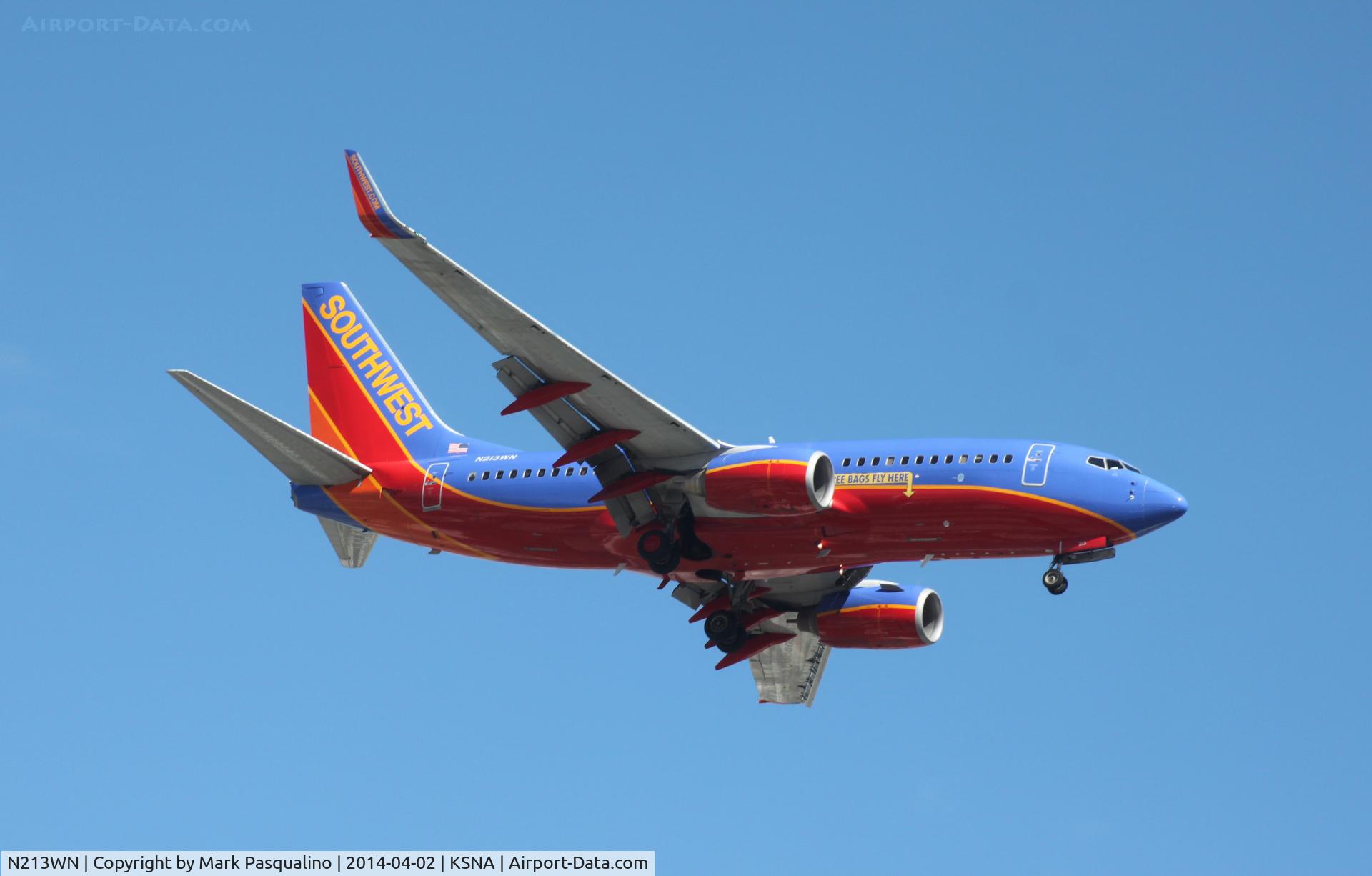 N213WN, 2005 Boeing 737-7H4 C/N 34217, Boeing 737-700