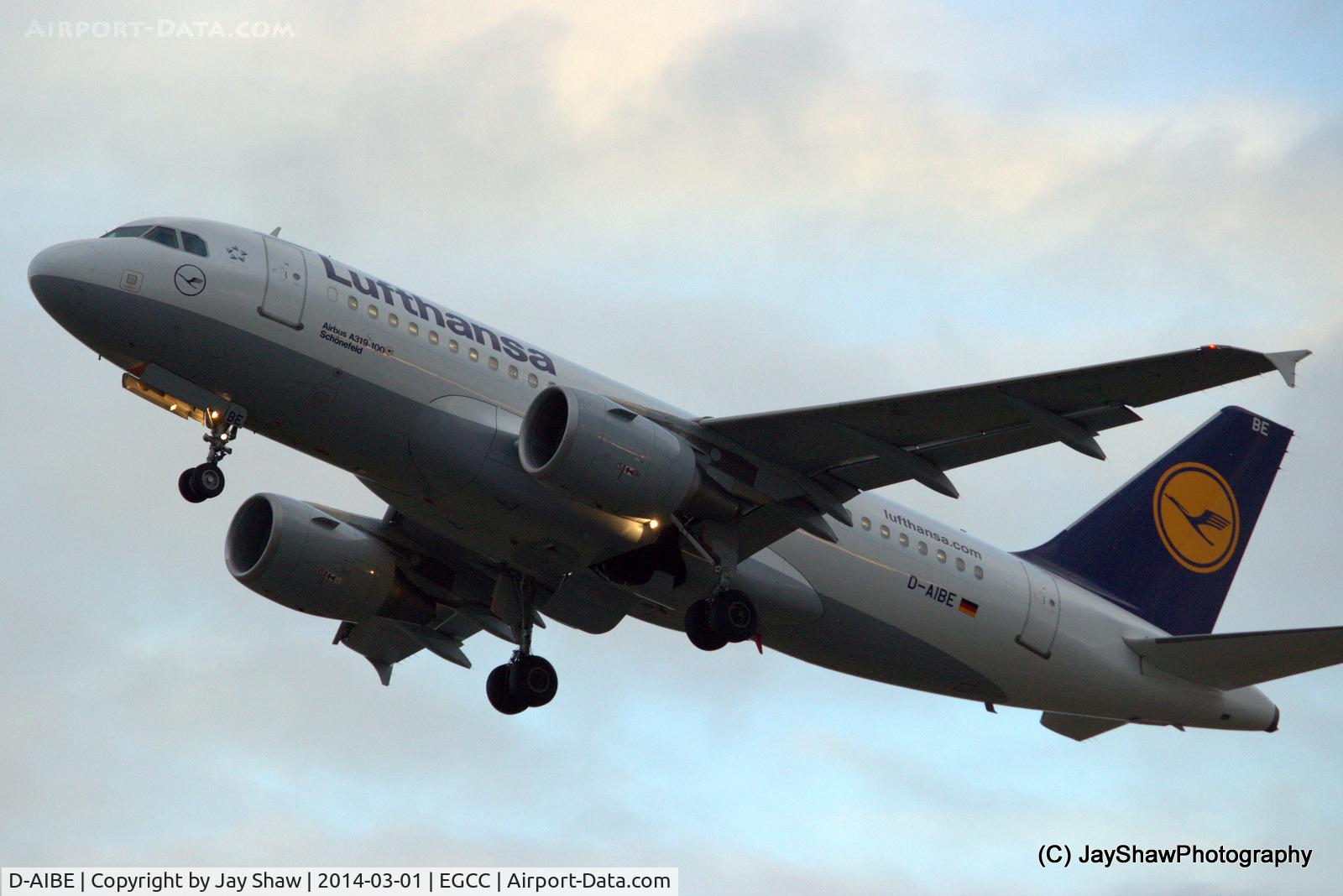 D-AIBE, 2010 Airbus A319-112 C/N 4511, Departure 23L Manchester EGCC