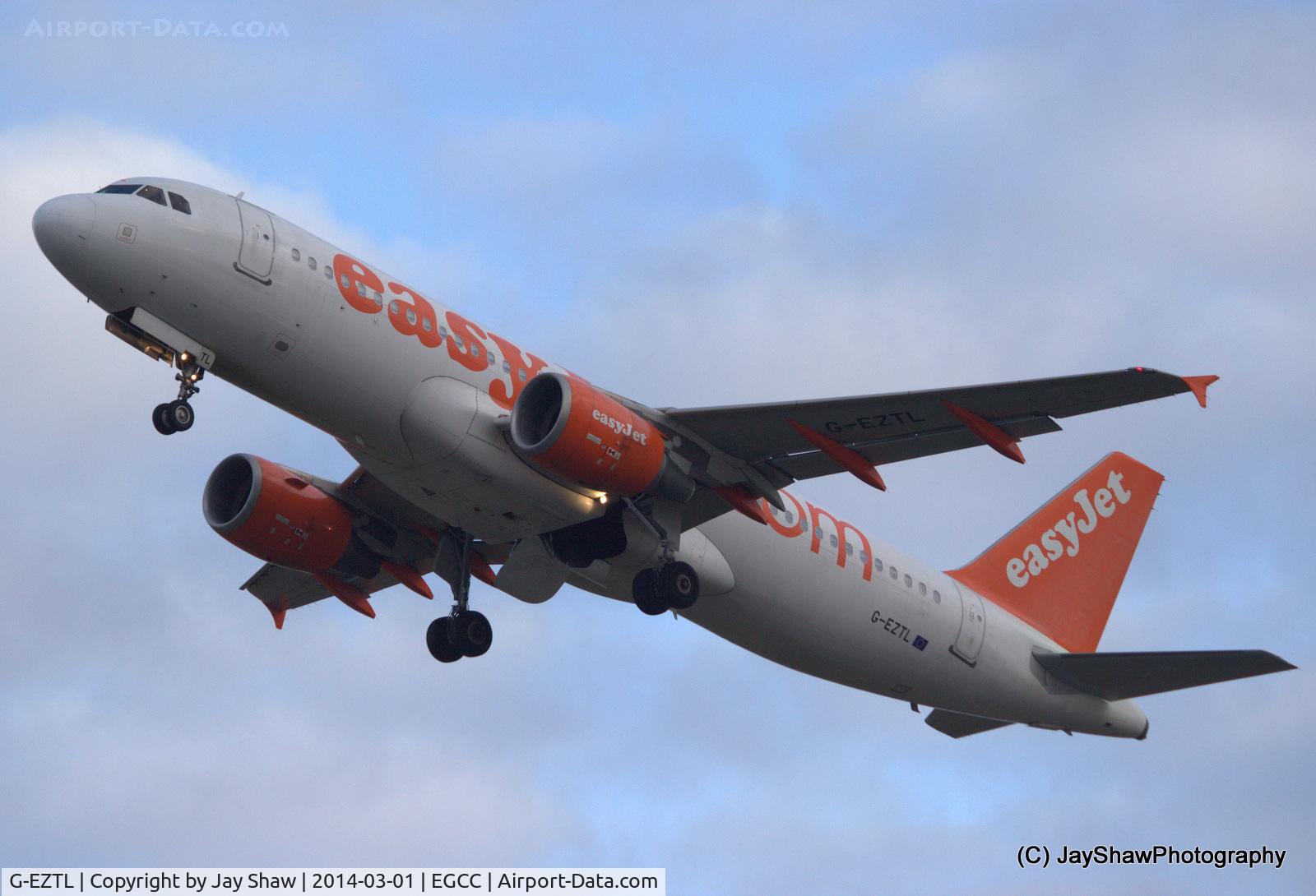 G-EZTL, 2009 Airbus A320-214 C/N 4012, Departure 23L Manchester EGCC