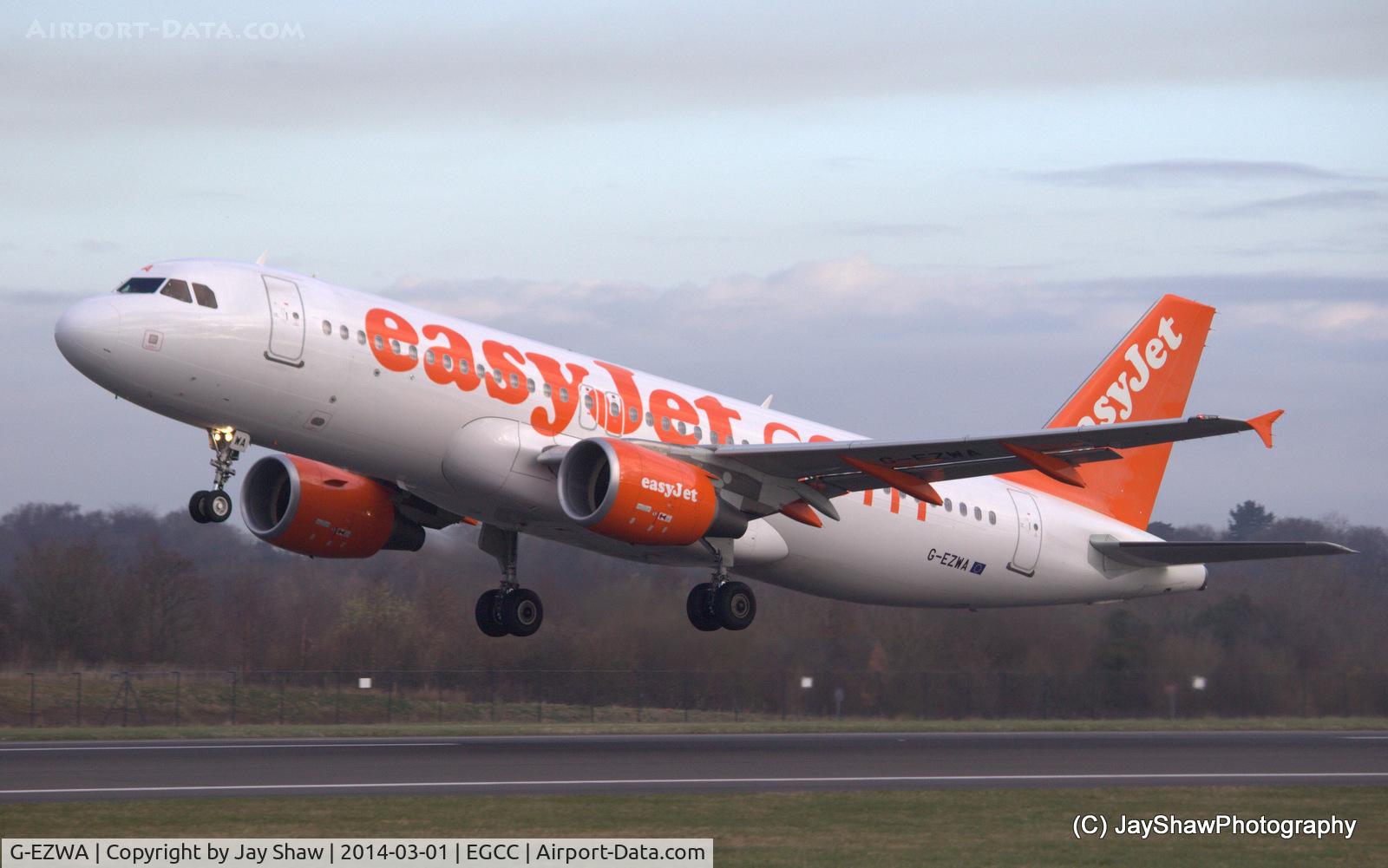 G-EZWA, 2012 Airbus A320-214 C/N 5201, Departure 23L Manchester EGCC