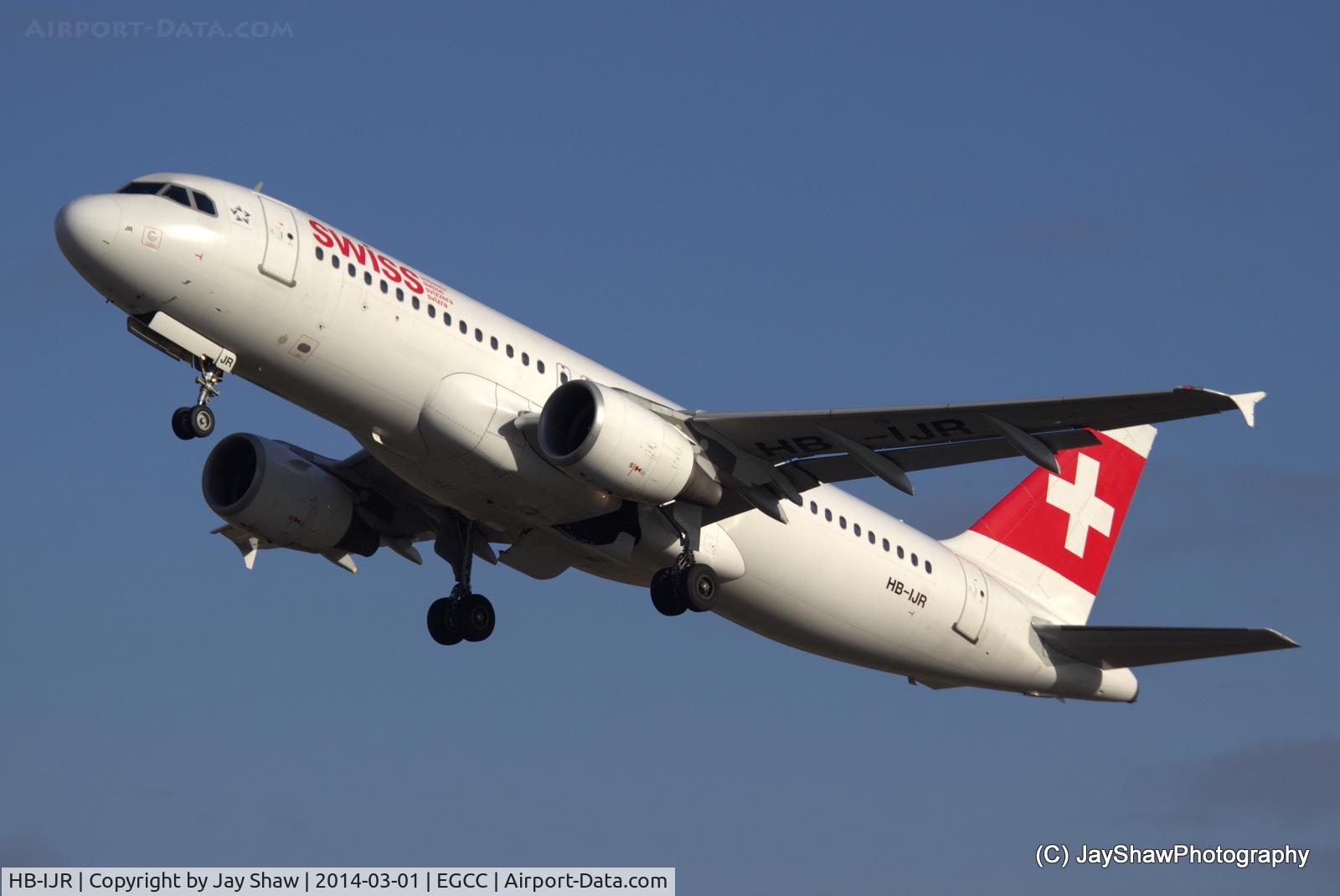 HB-IJR, 1997 Airbus A320-214 C/N 0703, Departure 23L Manchester EGCC