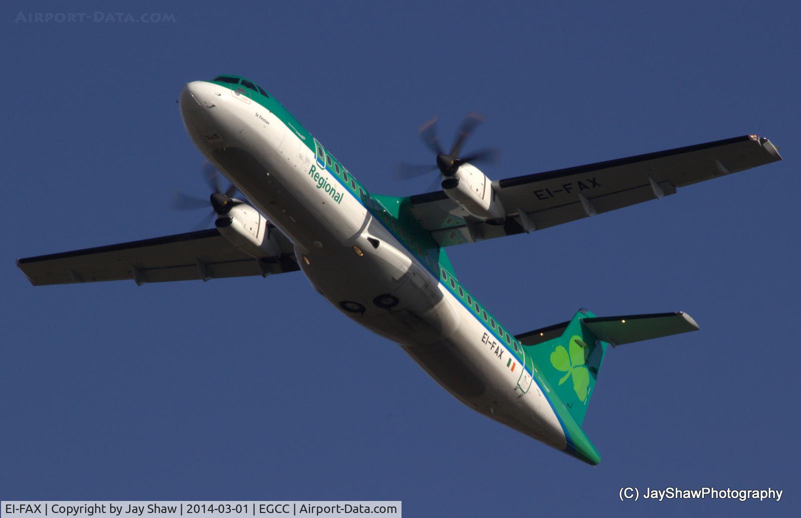 EI-FAX, 2013 ATR 72-600 (72-212A) C/N 1129, Departure 23L Manchester EGCC