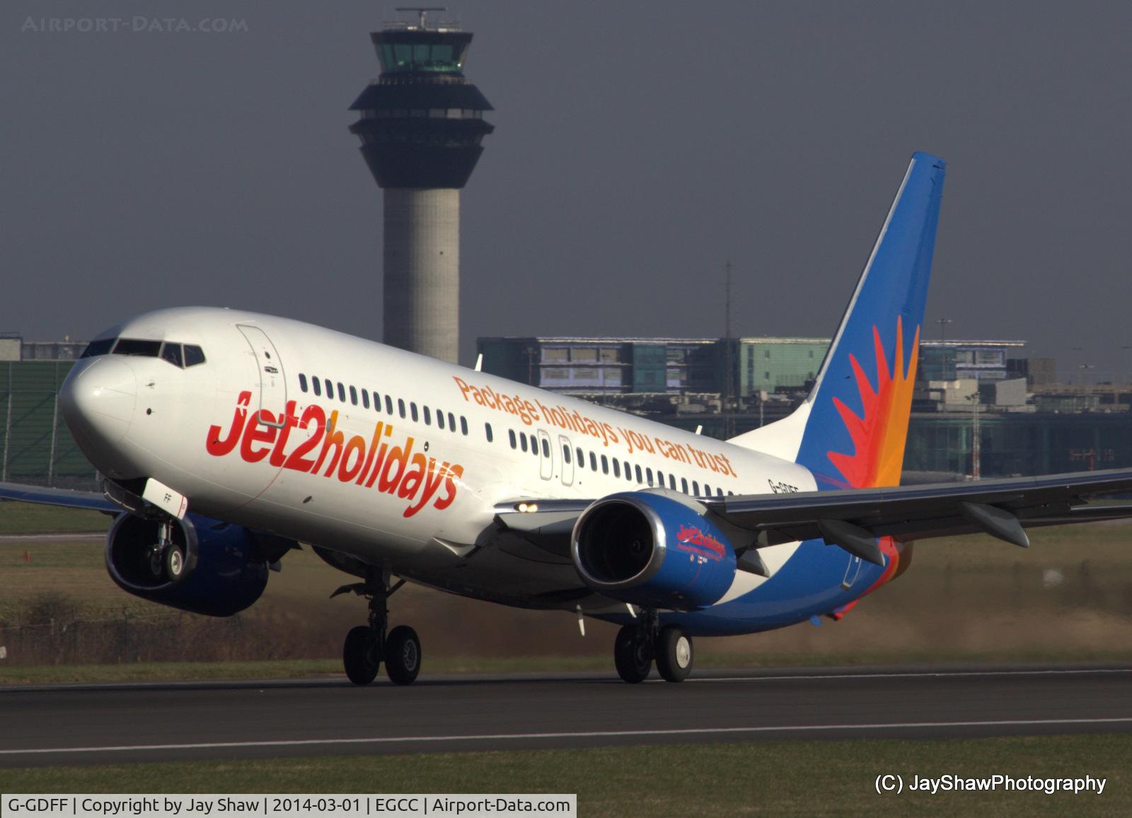 G-GDFF, 1999 Boeing 737-85P C/N 28385, Departure 23L Manchester EGCC