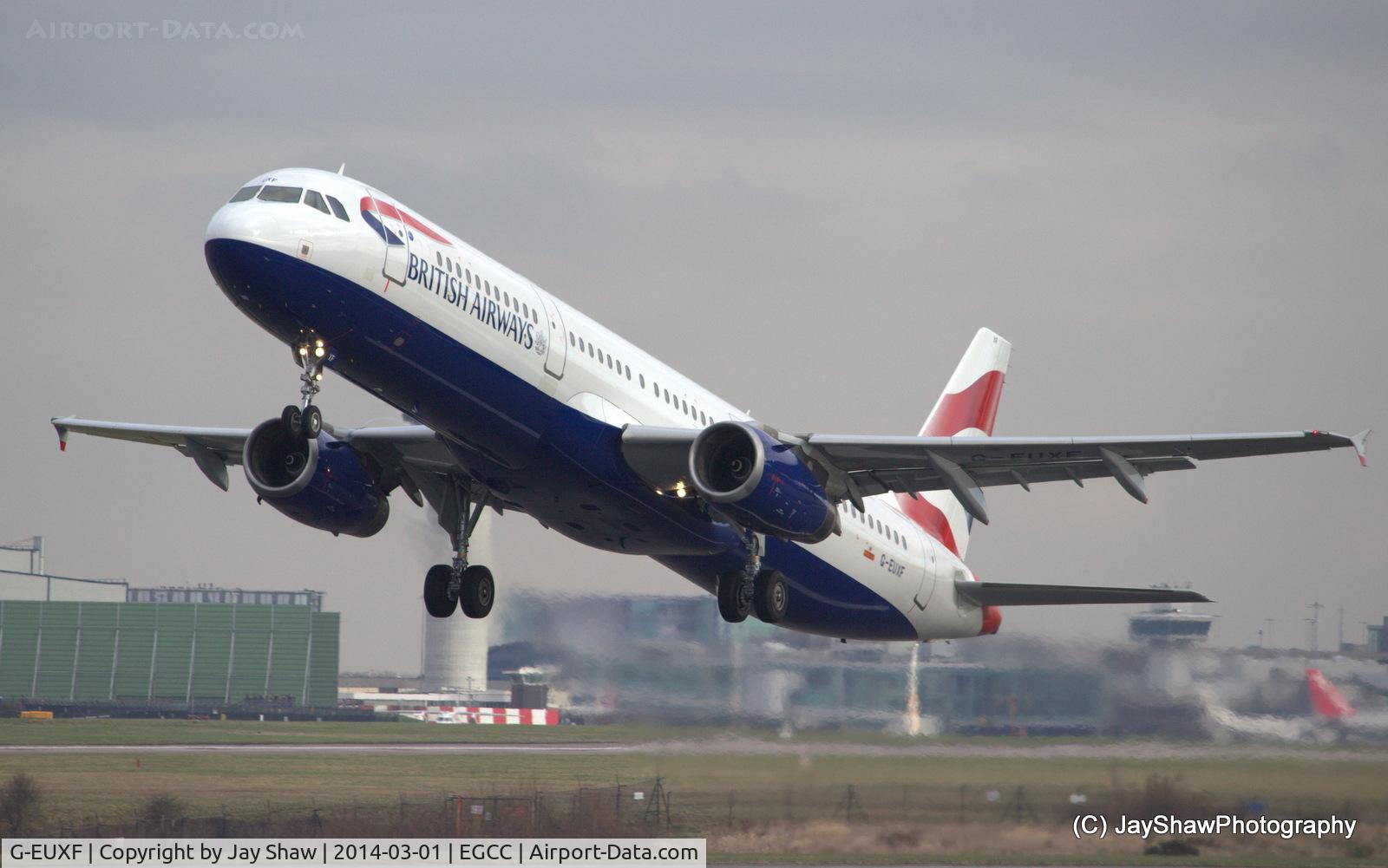 G-EUXF, 2004 Airbus A321-231 C/N 2324, Departure 23L Manchester EGCC