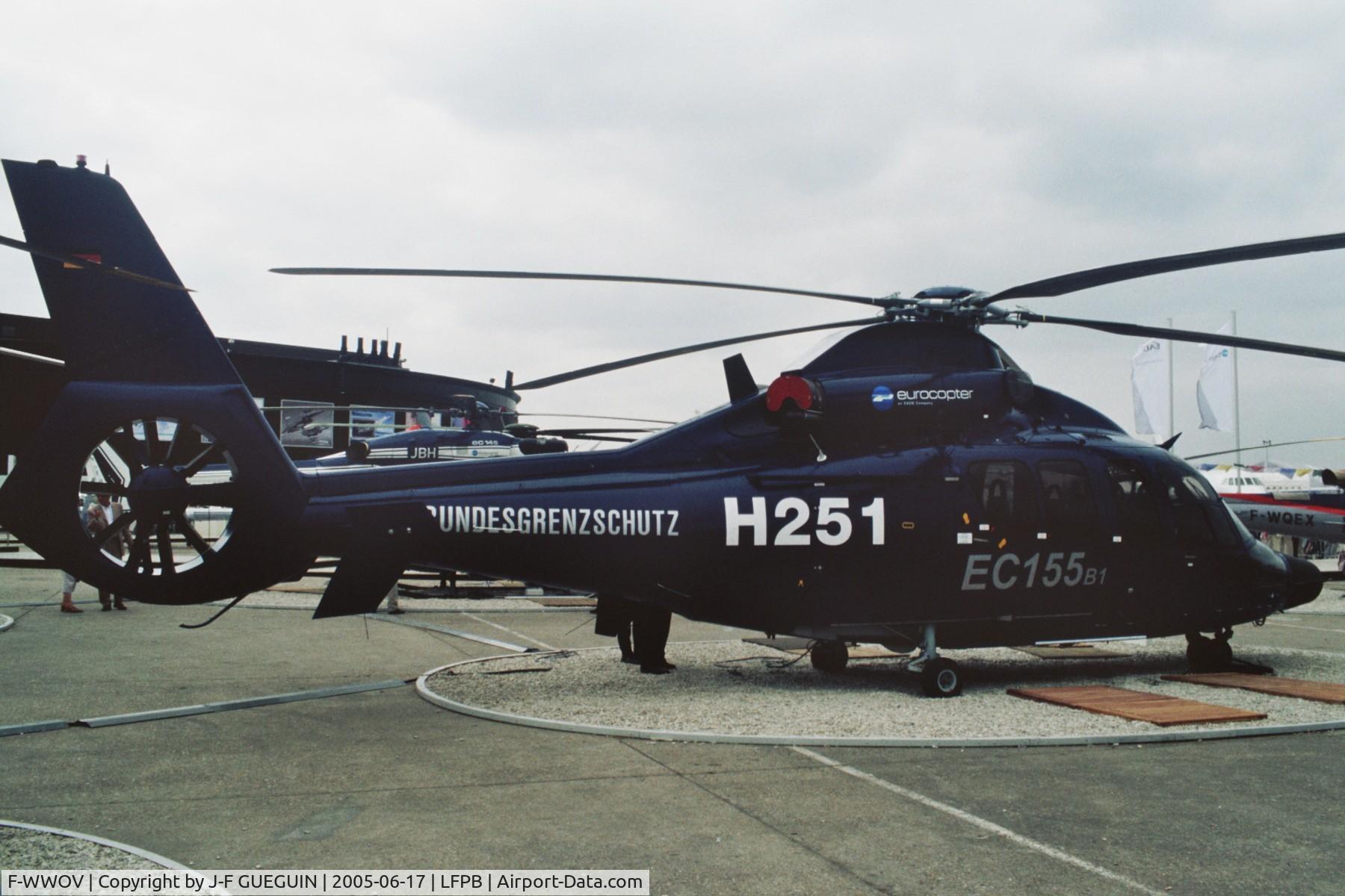 F-WWOV, Eurocopter EC-155B-1 C/N 6663, On display at Paris-Le Bourget 2005 airshow.