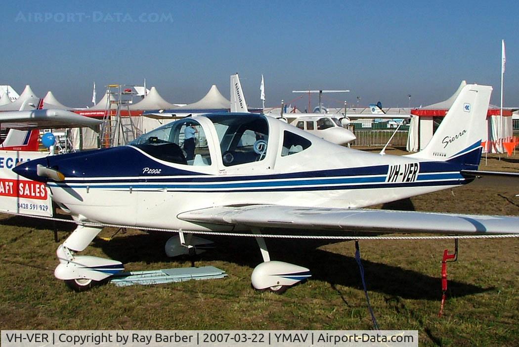 VH-VER, 2006 Tecnam P-2002JF Sierra C/N 188, VH-VER   Tecnam P.2002 Sierra JF [188] Avalon~VH 22/03/2007