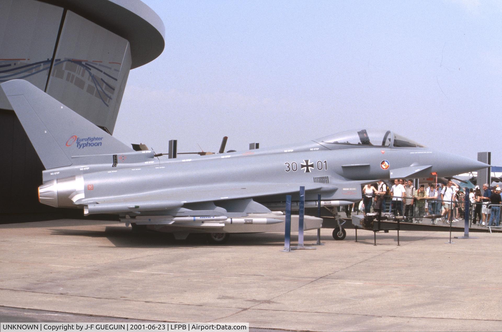 UNKNOWN, Eurofighter EF-2000 Typhoon Mock-up C/N unknown, On display at Paris-Le Bourget 2001 airshow.