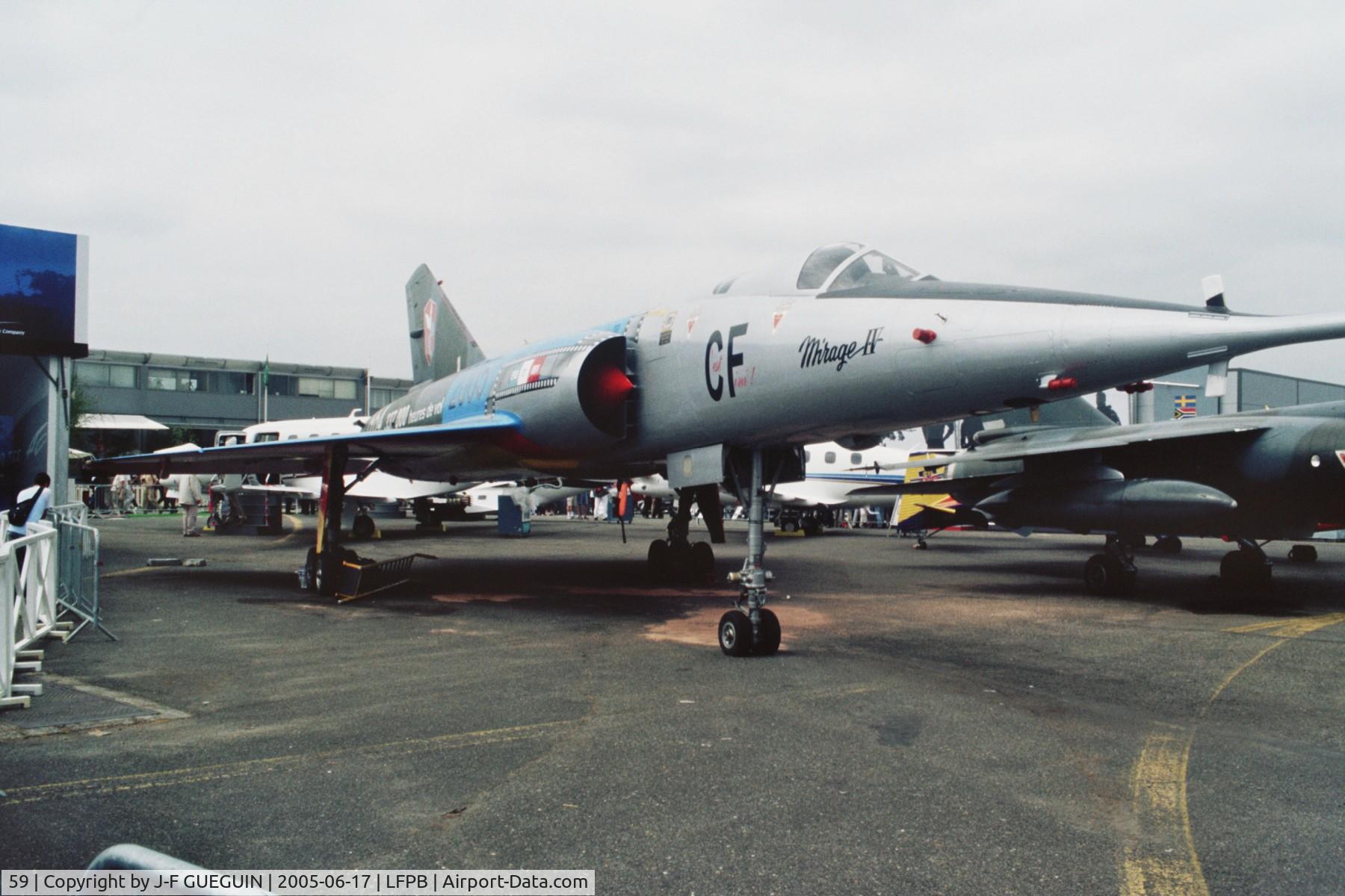 59, Dassault Mirage IVP C/N 59, On display at Paris-Le Bourget 2005 airshow.
