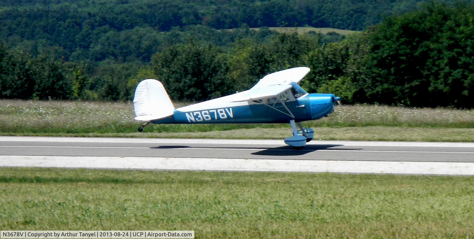 N3678V, 1948 Cessna 120 C/N 14952, Taking off after UCP Wheels and Wings Airshow