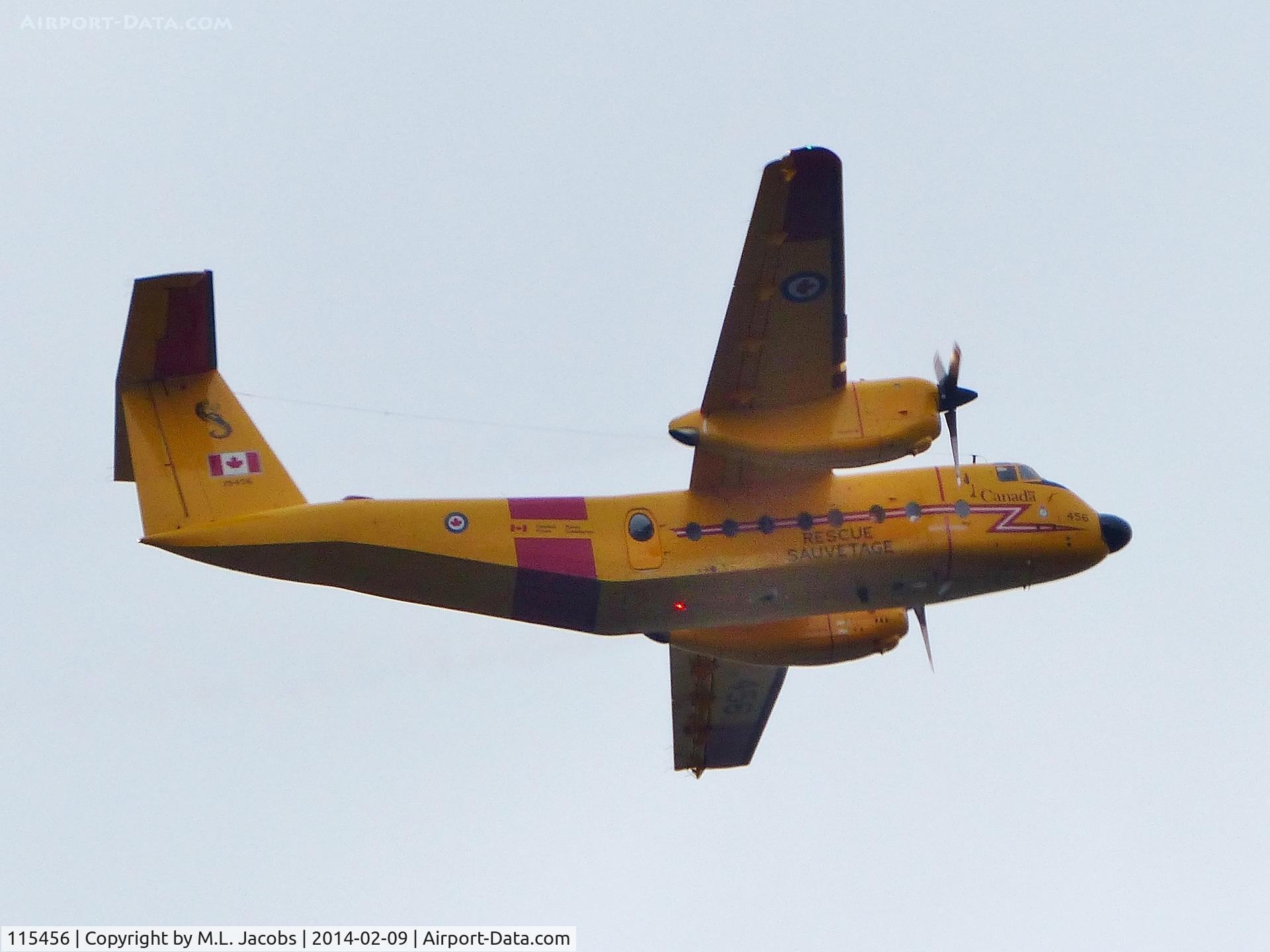 115456, 1967 De Havilland Canada CC-115 Buffalo C/N 10, Flying over English Bay, West Vancouver, BC