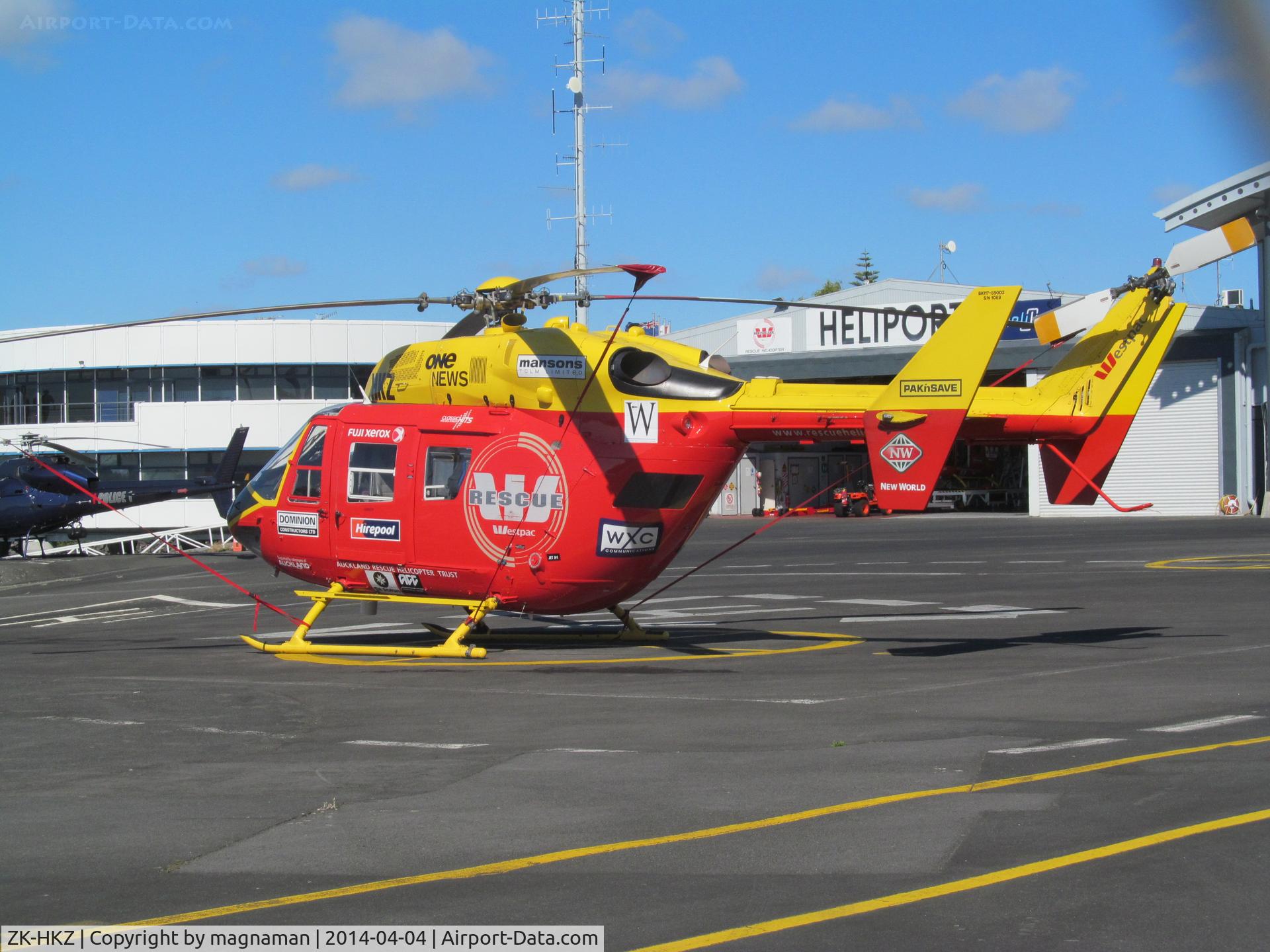 ZK-HKZ, MBB-Kawasaki BK-117B-2 C/N 1089, ready to go
