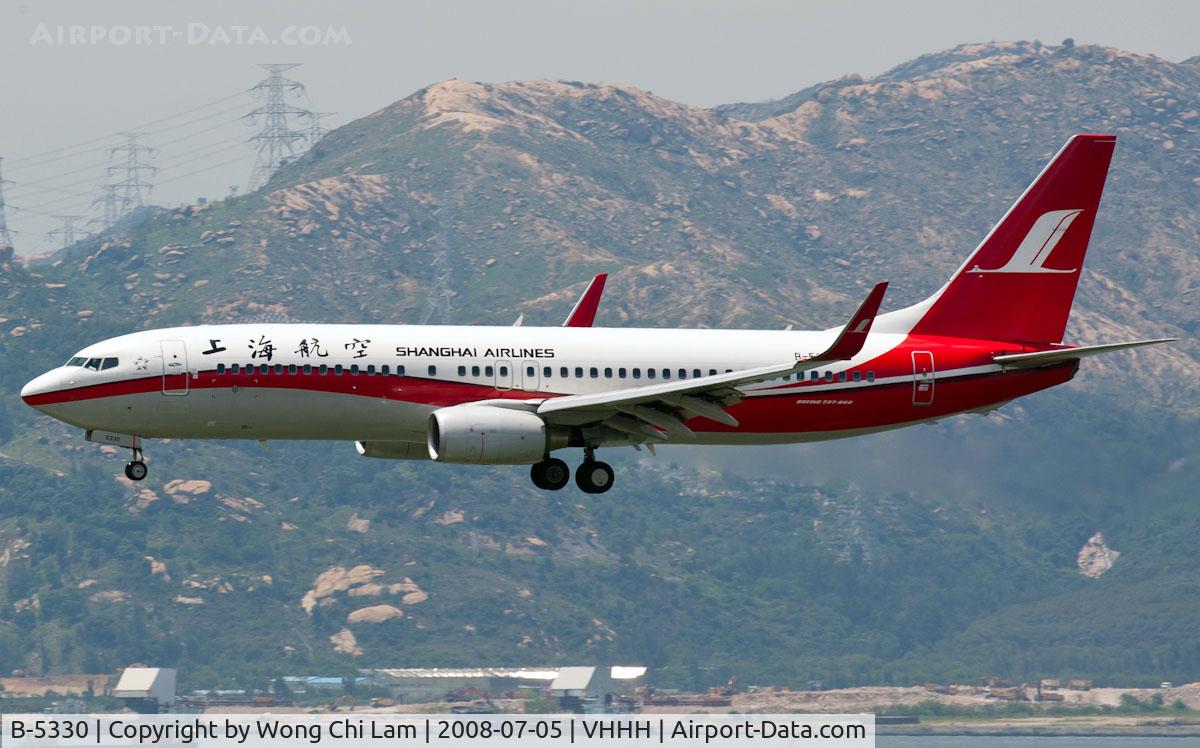 B-5330, 2007 Boeing 737-86N C/N 35212, Shanghai Airlines