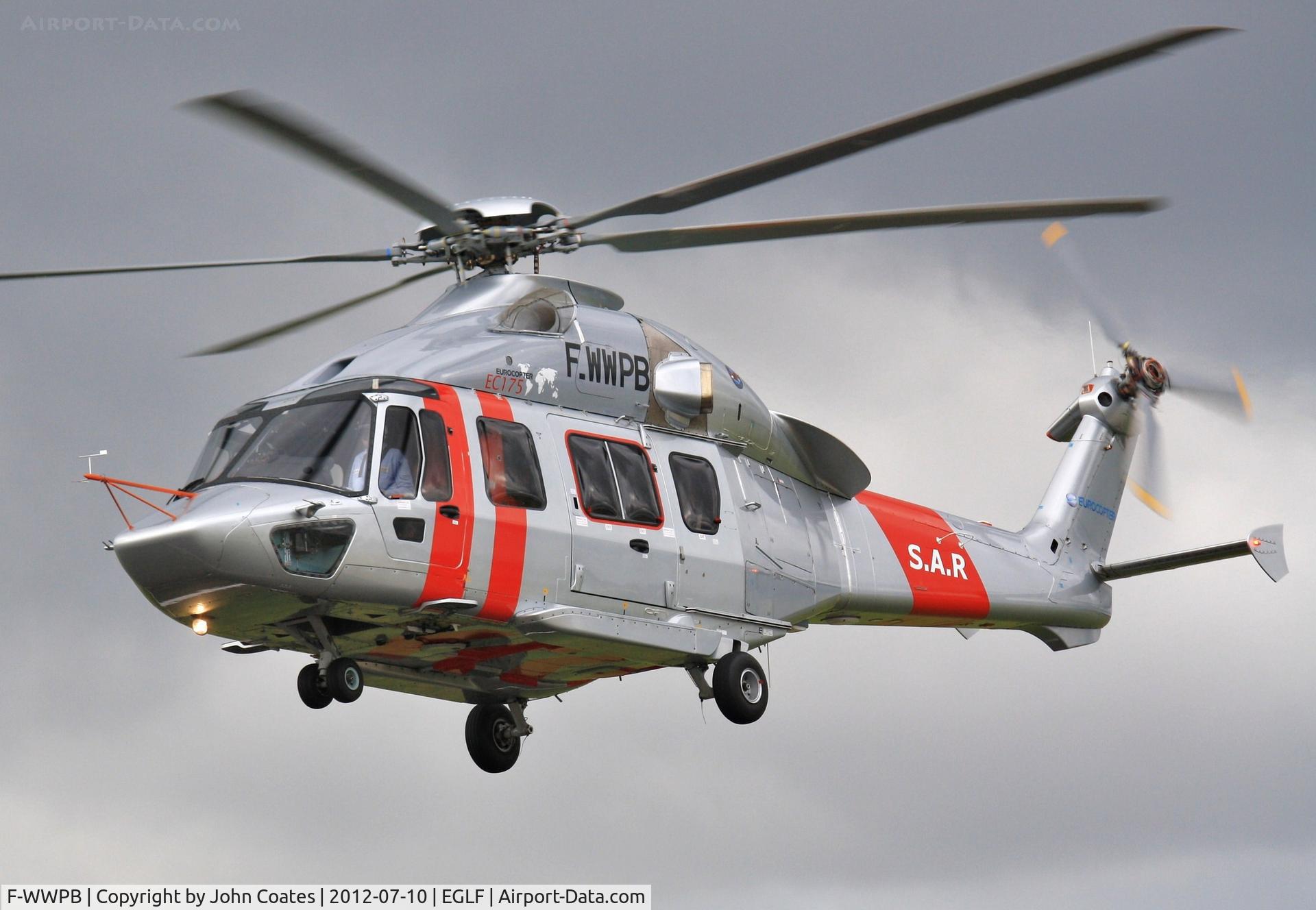 F-WWPB, Eurocopter EC-175 C/N PT001, Displaying at FIA 2012