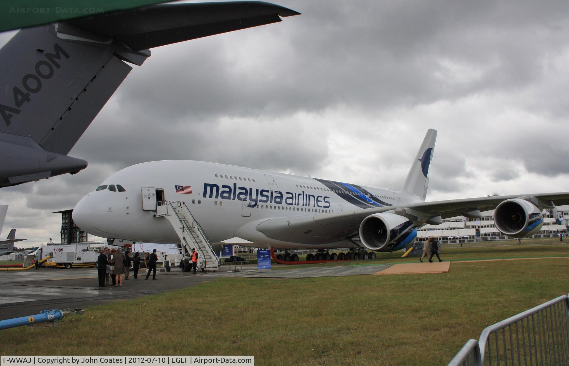 F-WWAJ, 2012 Airbus A380-841 C/N 081, At FIA 2012