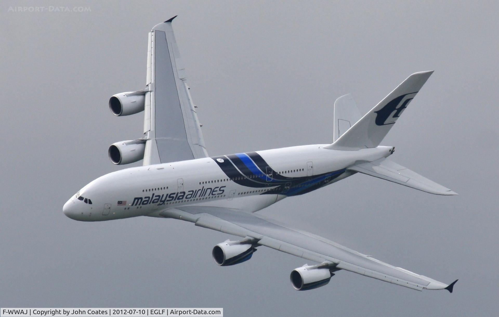 F-WWAJ, 2012 Airbus A380-841 C/N 081, At FIA 2012