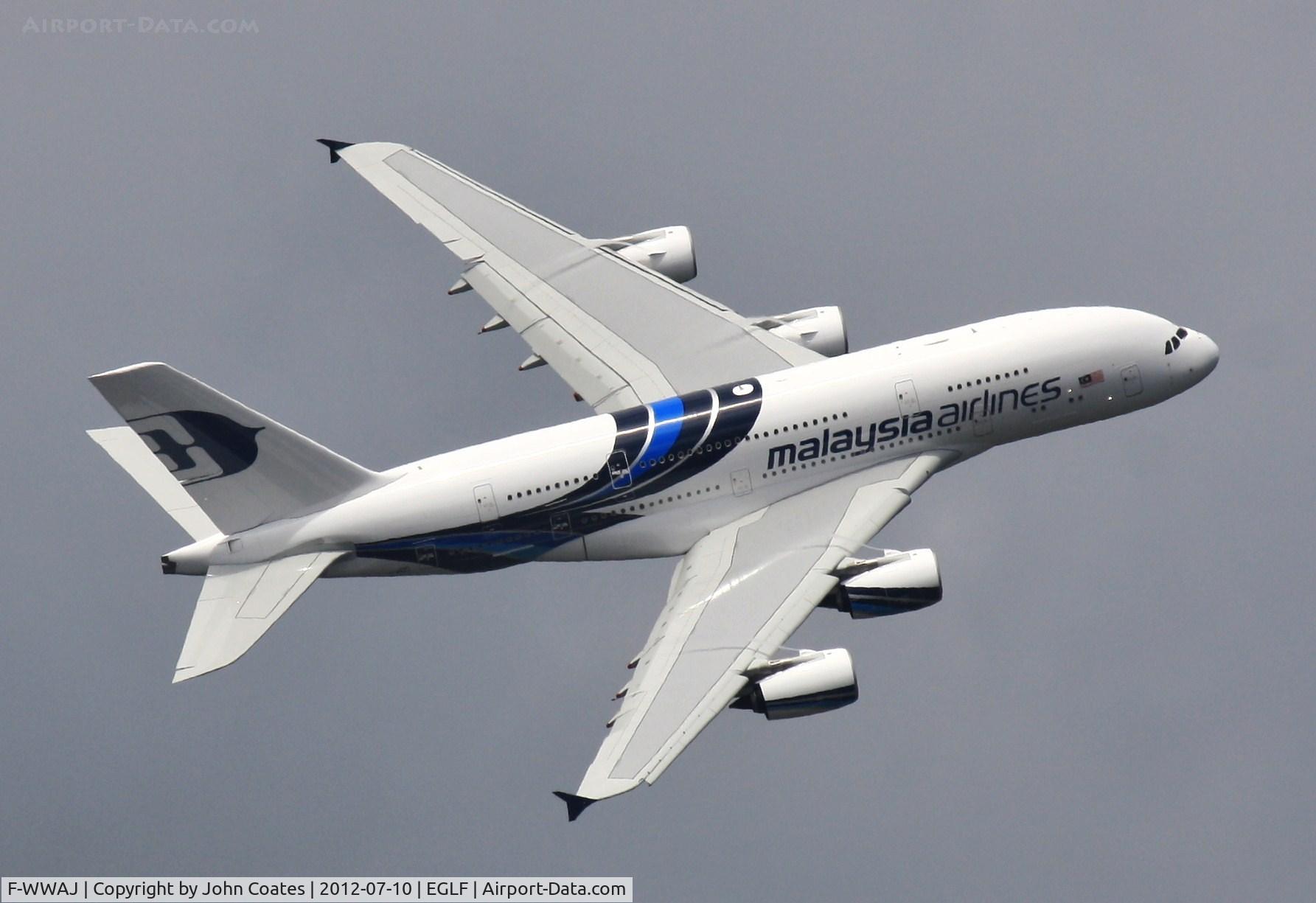 F-WWAJ, 2012 Airbus A380-841 C/N 081, At FIA 2012