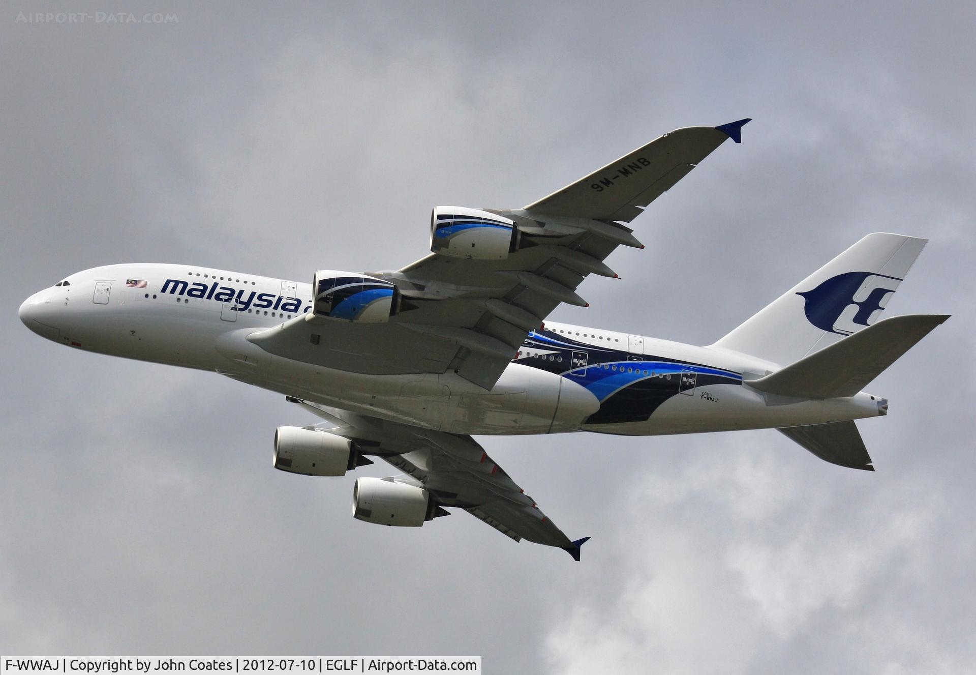 F-WWAJ, 2012 Airbus A380-841 C/N 081, At FIA 2012