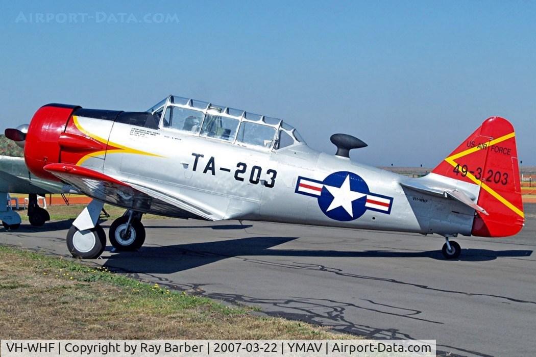 VH-WHF, 1944 North American AT-6G Texan C/N 168-307 (49-3203), North American T-6G Texan [168-307] Avalon~VH 22/03/2007