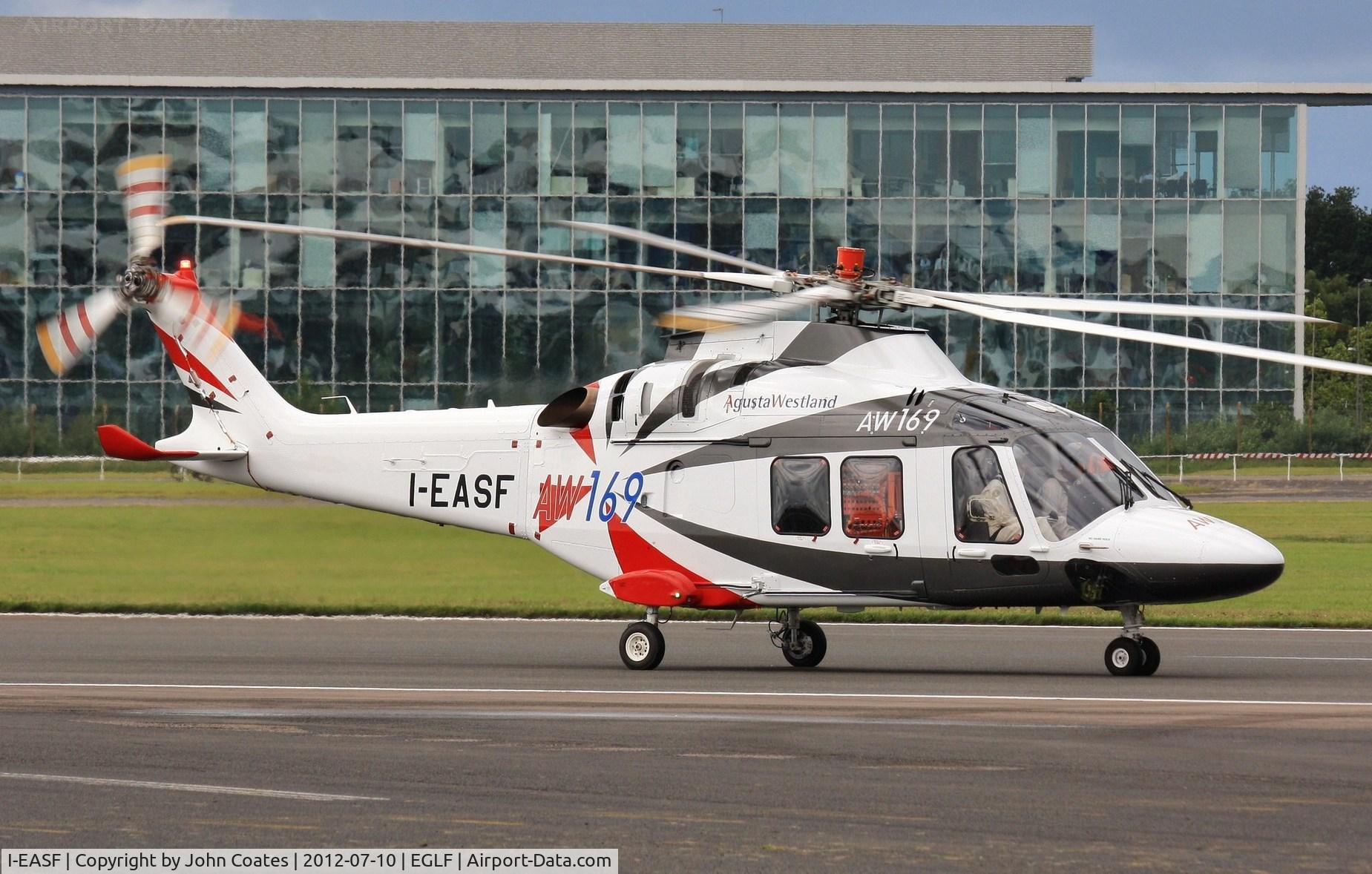 I-EASF, 2012 AgustaWestland AW169 C/N 69002, At FIA 2012
