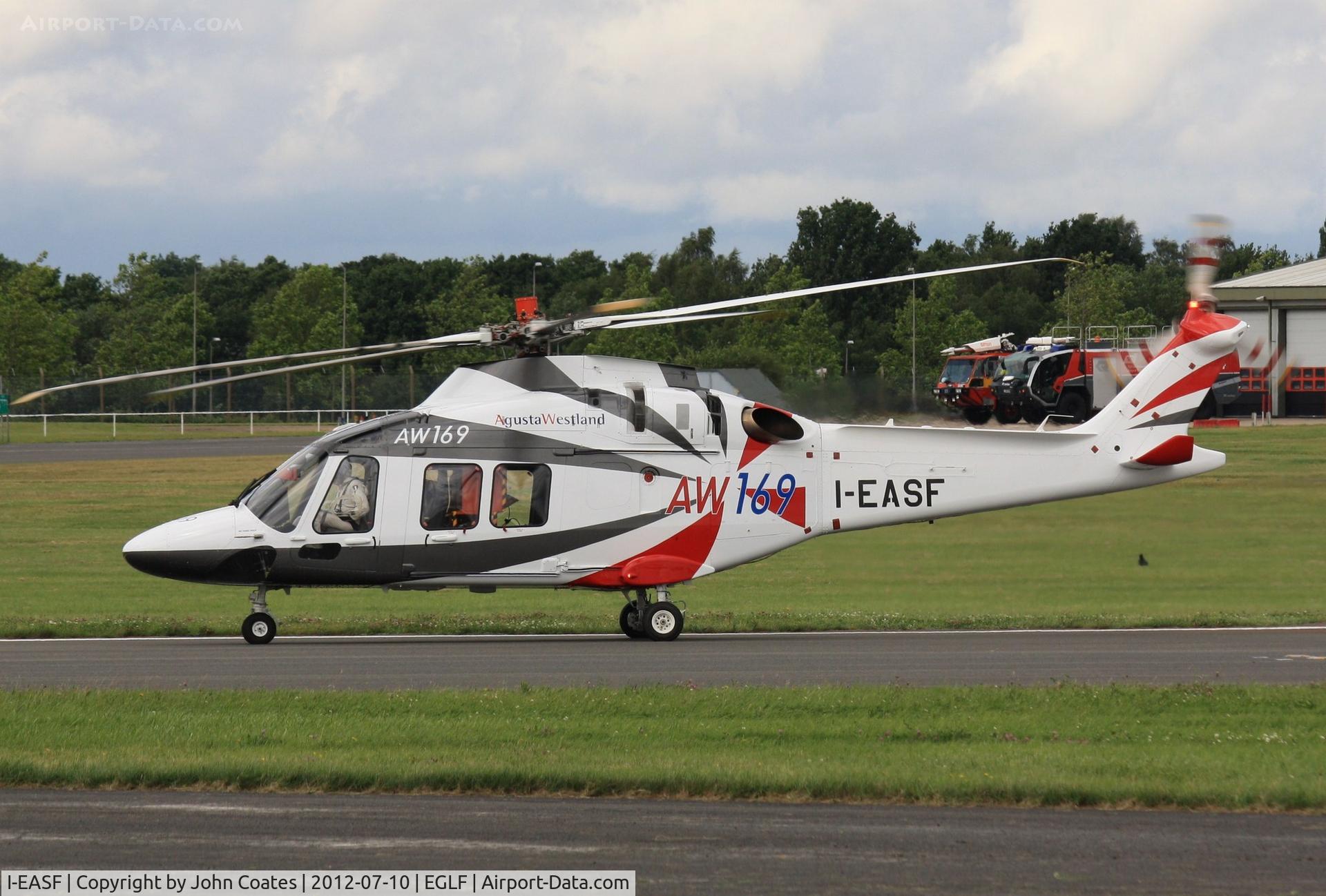 I-EASF, 2012 AgustaWestland AW169 C/N 69002, At FIA 2012