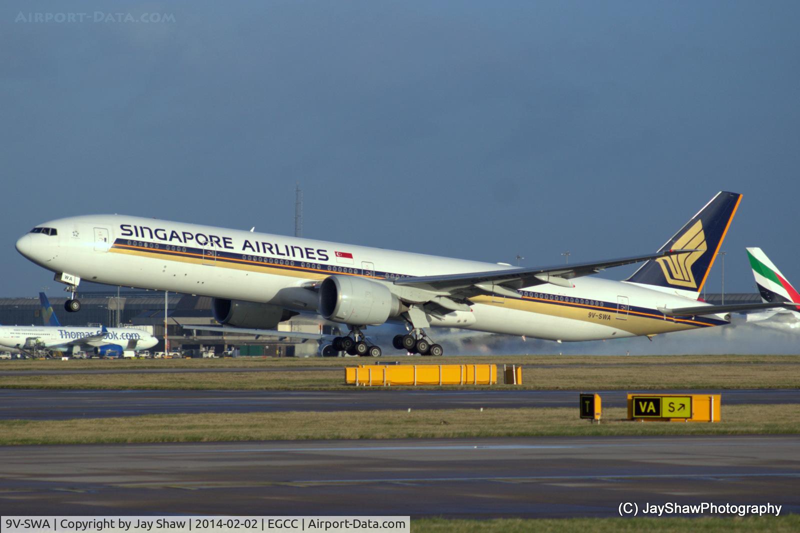 9V-SWA, 2006 Boeing 777-312/ER C/N 34568, Departure 23R EGCC